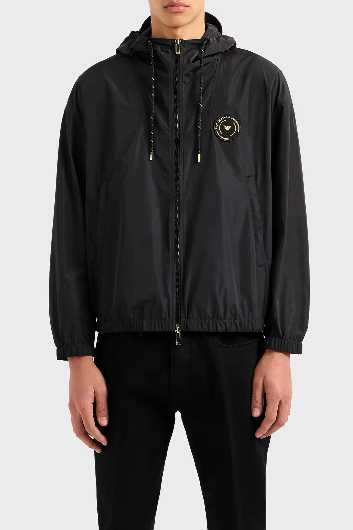 Emporio Armani Suya Dayanıklı Kapüşonlu Erkek Mont 3D1BG8 1NMPZ 0999 SİYAH - 1