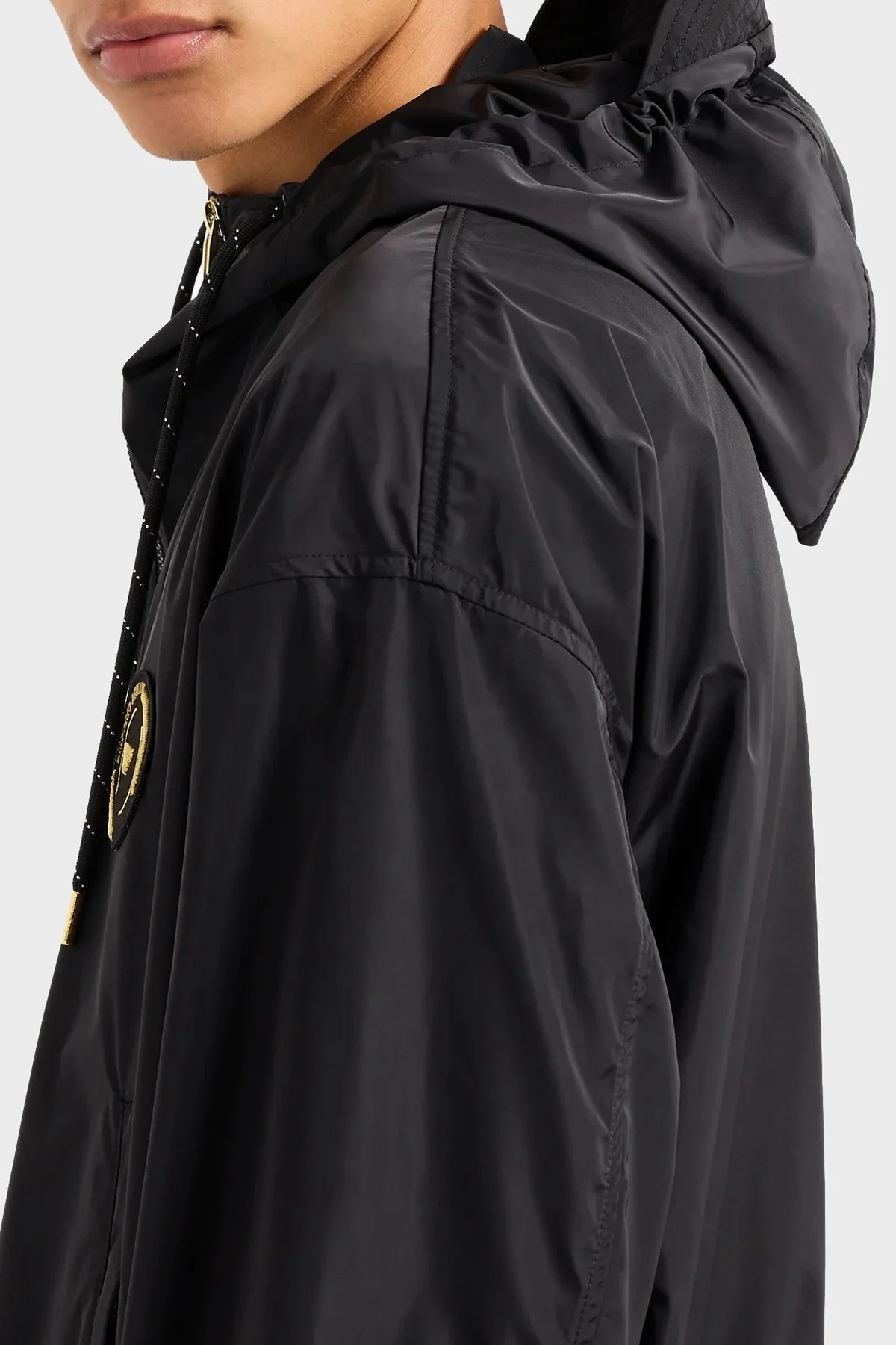 Emporio Armani Suya Dayanıklı Kapüşonlu Erkek Mont 3D1BG8 1NMPZ 0999 SİYAH - 5