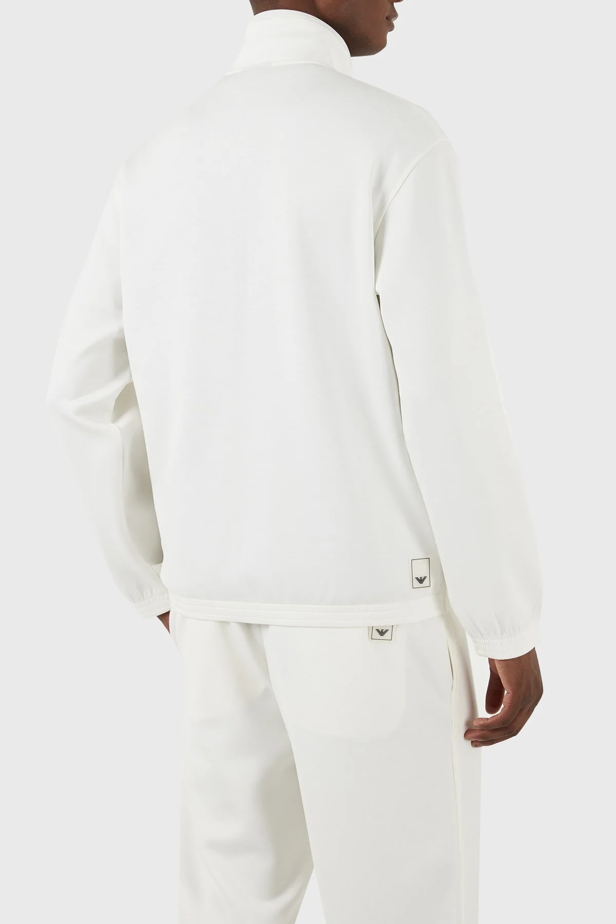 Emporio Armani Suya Dayanıklı Regular Fit Dik Yaka Erkek Sweat EM000083 AF10103 U1105 BEYAZ - 2