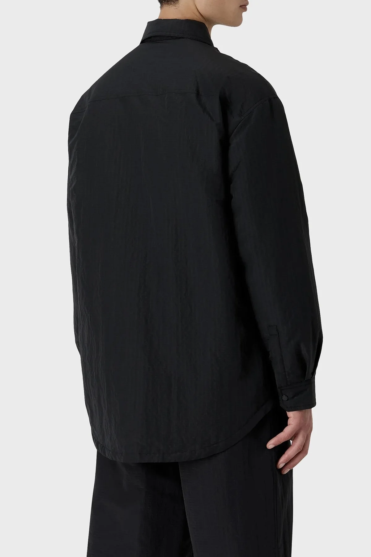 Emporio Armani Suya Dayanıklı Regular Fit Gofre Erkek Mont 3D1BA1 1NJUZ 0999 SİYAH - 2