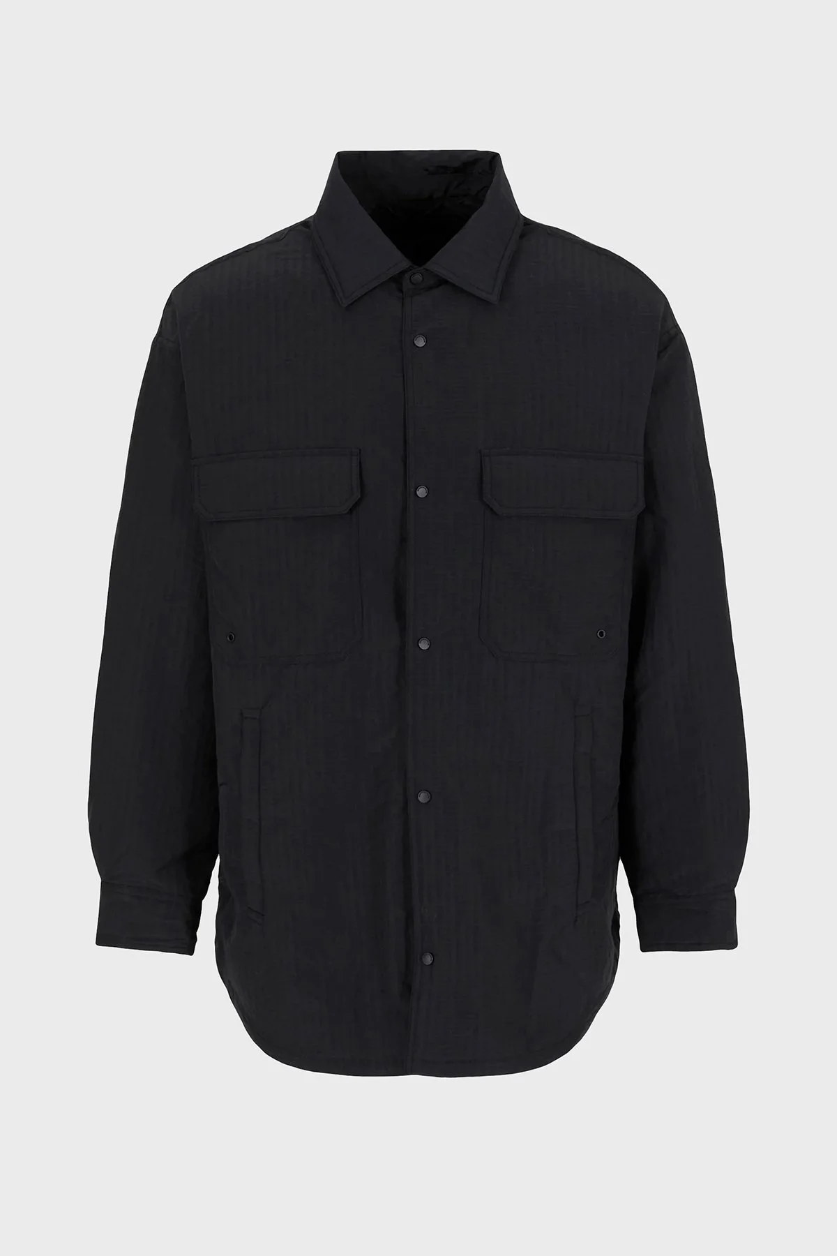 Emporio Armani Suya Dayanıklı Regular Fit Gofre Erkek Mont 3D1BA1 1NJUZ 0999 SİYAH - 7