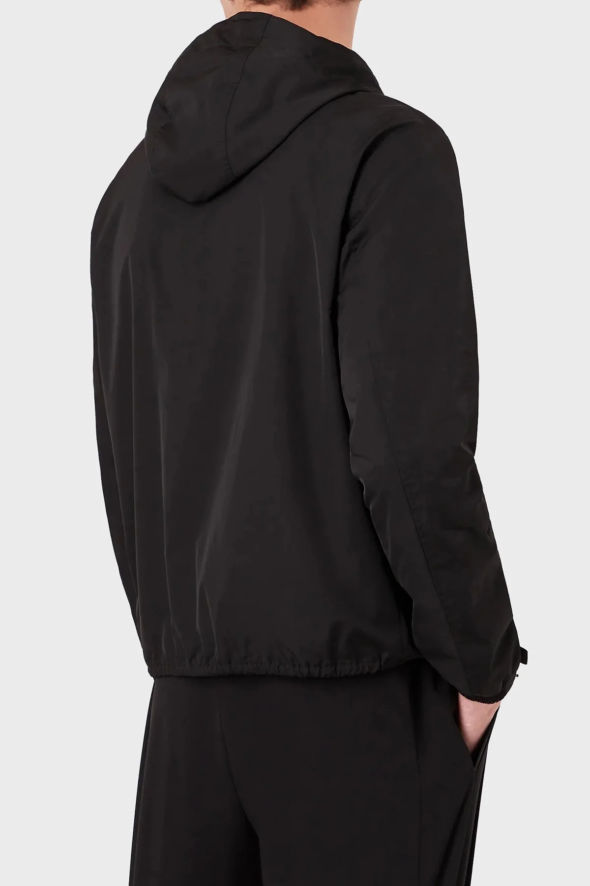Emporio Armani Suya Dayanıklı Regular Fit Kapüşonlu Erkek Mont 8N1BQ0 1NZQZ 0999 SİYAH - 3