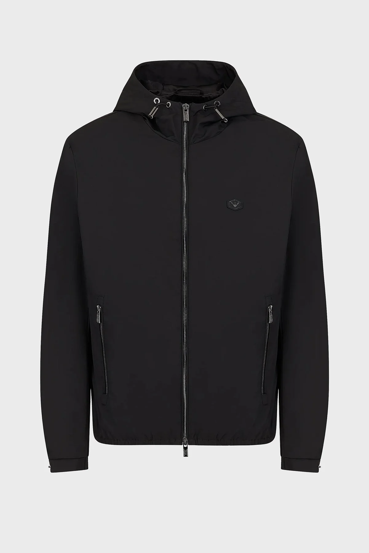 Emporio Armani Suya Dayanıklı Regular Fit Kapüşonlu Erkek Mont 8N1BQ0 1NZQZ 0999 SİYAH - 6