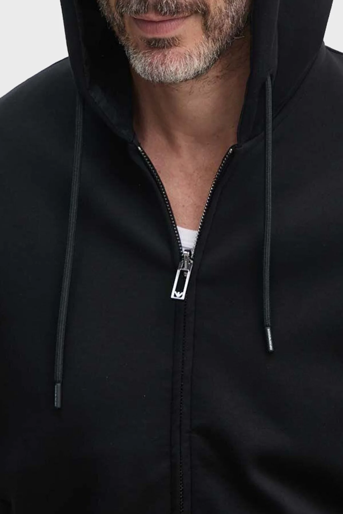 Emporio Armani Suya Dayanıklı Streç Pamuklu Çift Taraflı Bomber Erkek Ceket 6D1MD3 1JHSZ 0999 SİYAH - 6