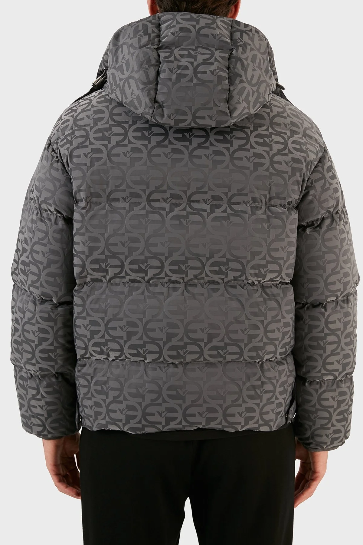 Emporio Armani Suya ve Soğuğa Karşı Dayanıklı Çıkarılabilir Kapüşonlu Slim Fit Erkek Mont 6L1BH2 1NLLZ 0651 ANTRASİT - 5