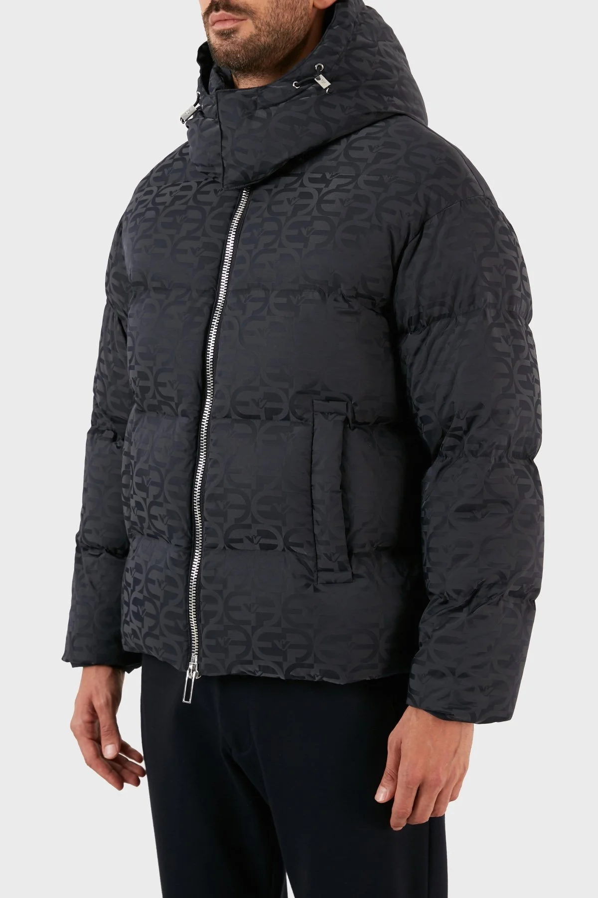 Emporio Armani Suya ve Soğuğa Karşı Dayanıklı Çıkarılabilir Kapüşonlu Slim Fit Erkek Mont 6L1BH2 1NLLZ 0920 LACİVERT - 6