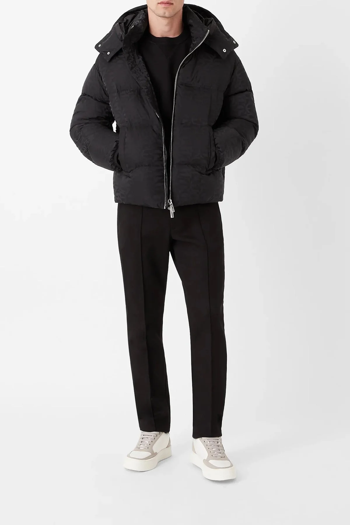 Emporio Armani Suya ve Soğuğa Karşı Dayanıklı Çıkarılabilir Kapüşonlu Slim Fit Erkek Mont 6L1BH2 1NLLZ 0999 SİYAH - 4