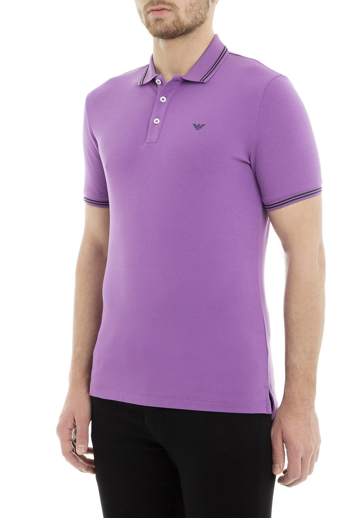 Emporio Armani T Shirt Erkek Polo 8N1F30 1JPTZ 0861 MOR - 3