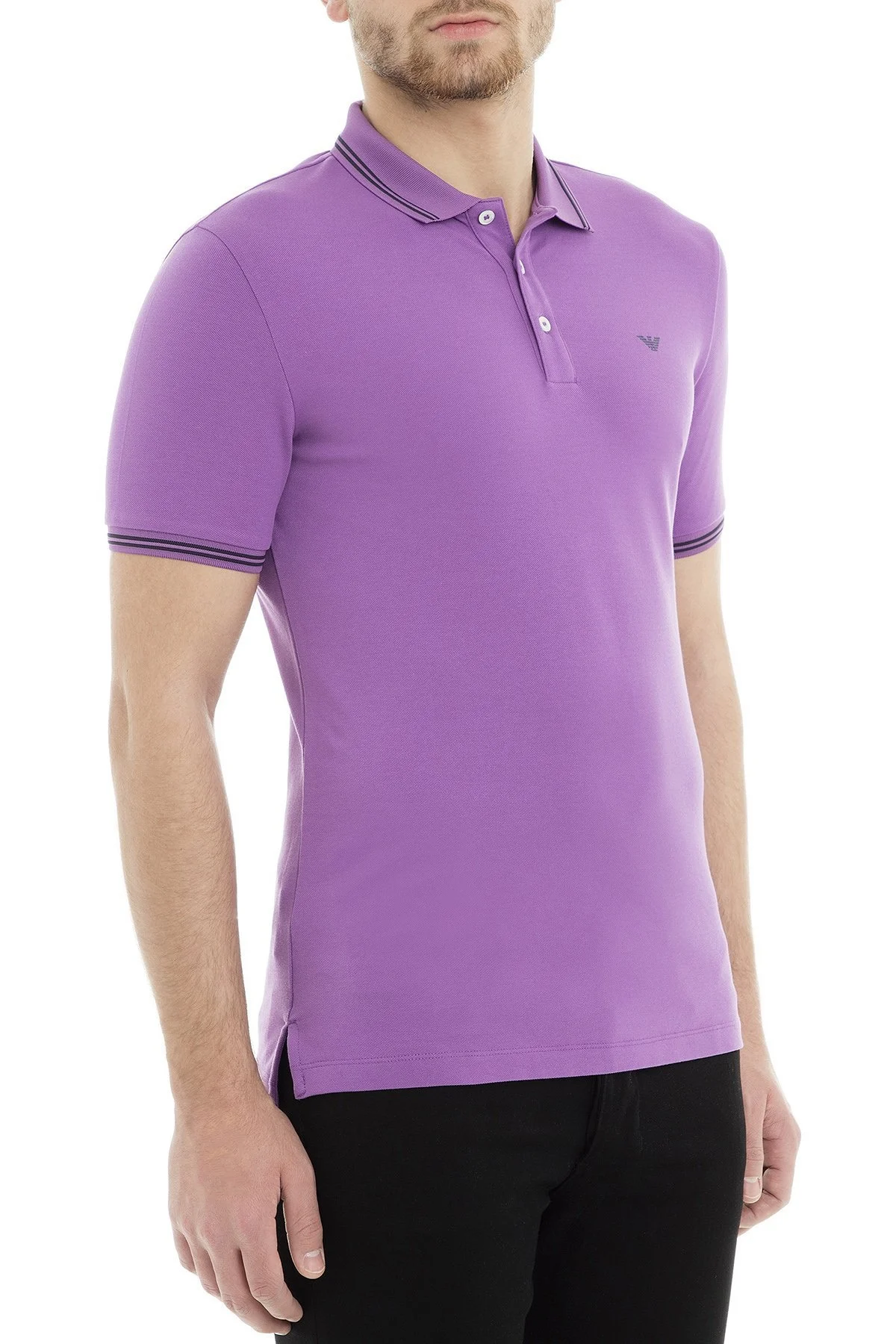 Emporio Armani T Shirt Erkek Polo 8N1F30 1JPTZ 0861 MOR - 4