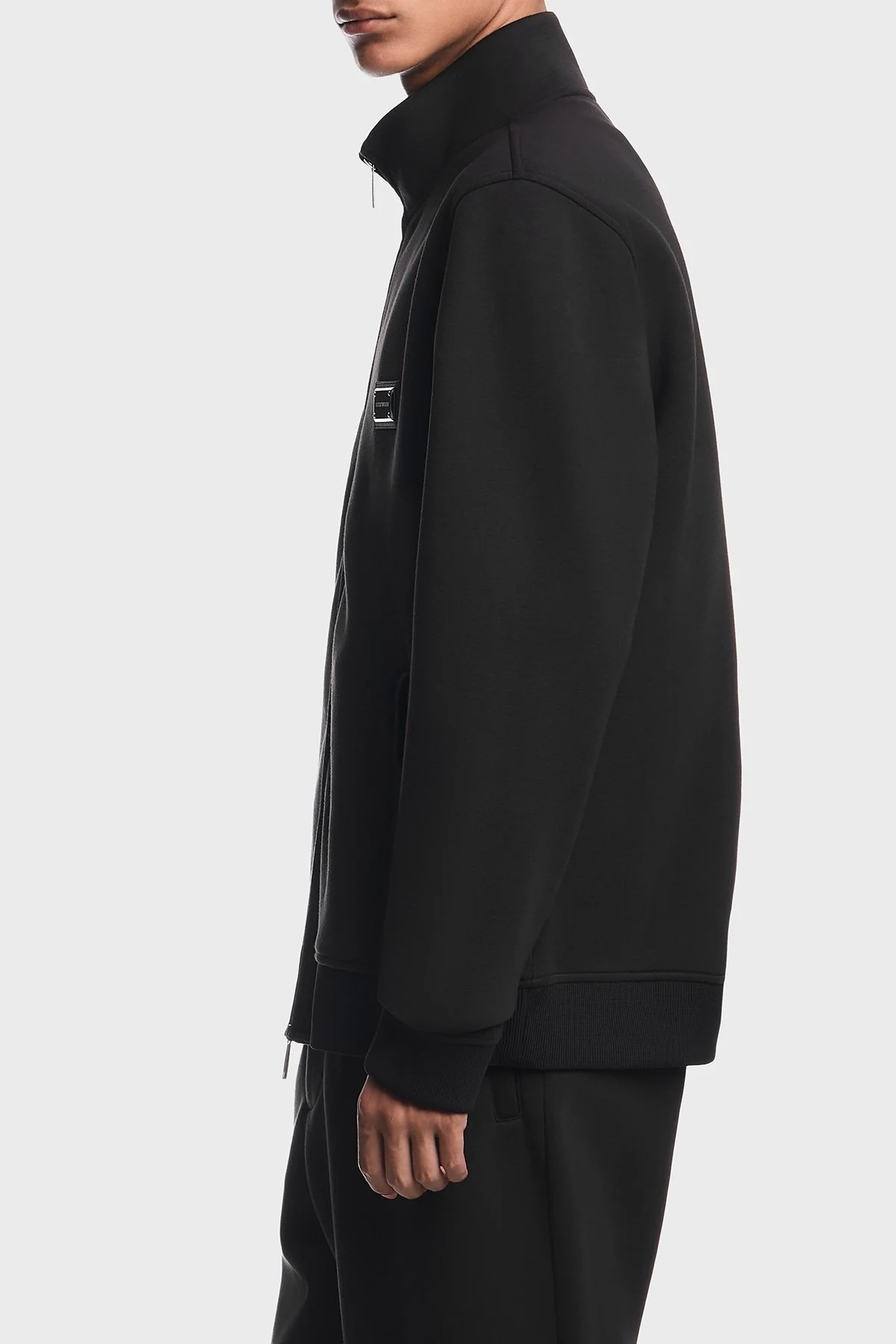 Emporio Armani Tam Fermuarlı Modal Jarse Erkek Sweat EM006821 AF17545 UC001 Siyah - 4