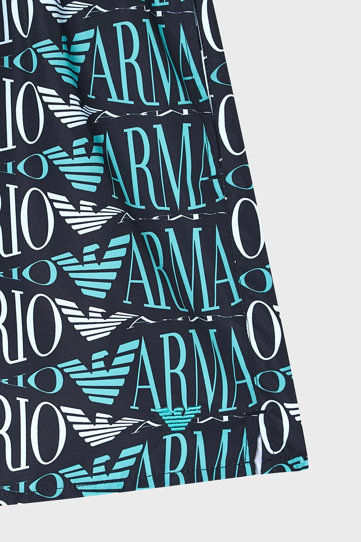 Emporio Armani Tamamı Logolu Bağlamalı Erkek Mayo Short EM000583 AF20442 FC102 HAKİ - 4