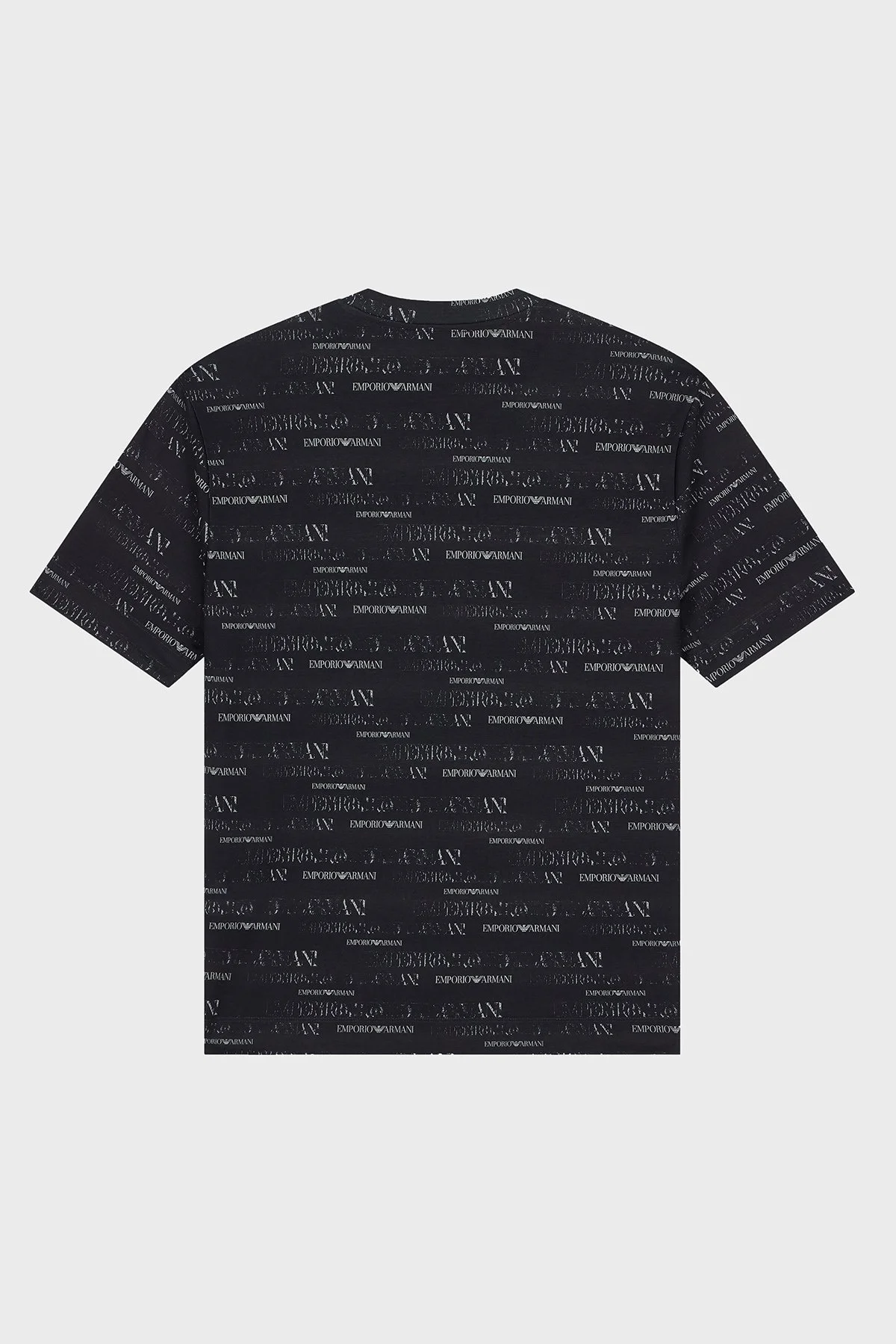 Emporio Armani Tamamı Logolu Bisiklet Yaka Erkek T Shirt EM006812 AF10017 FB563 Lacivert - 6