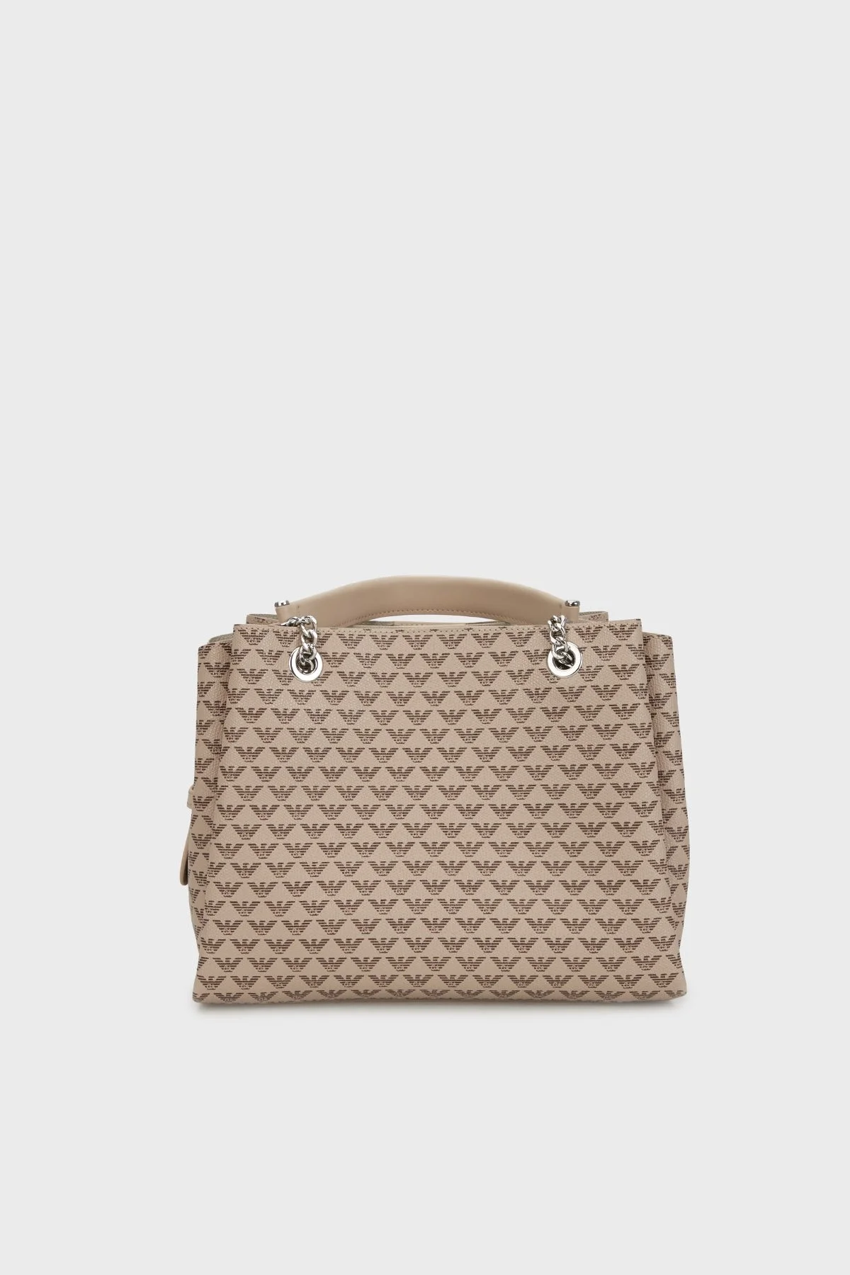 Emporio Armani Tamamı Logolu Çıkarılabilir Askılı Bayan Çanta Y3D159 YWS0E F1075 EKRU - 6