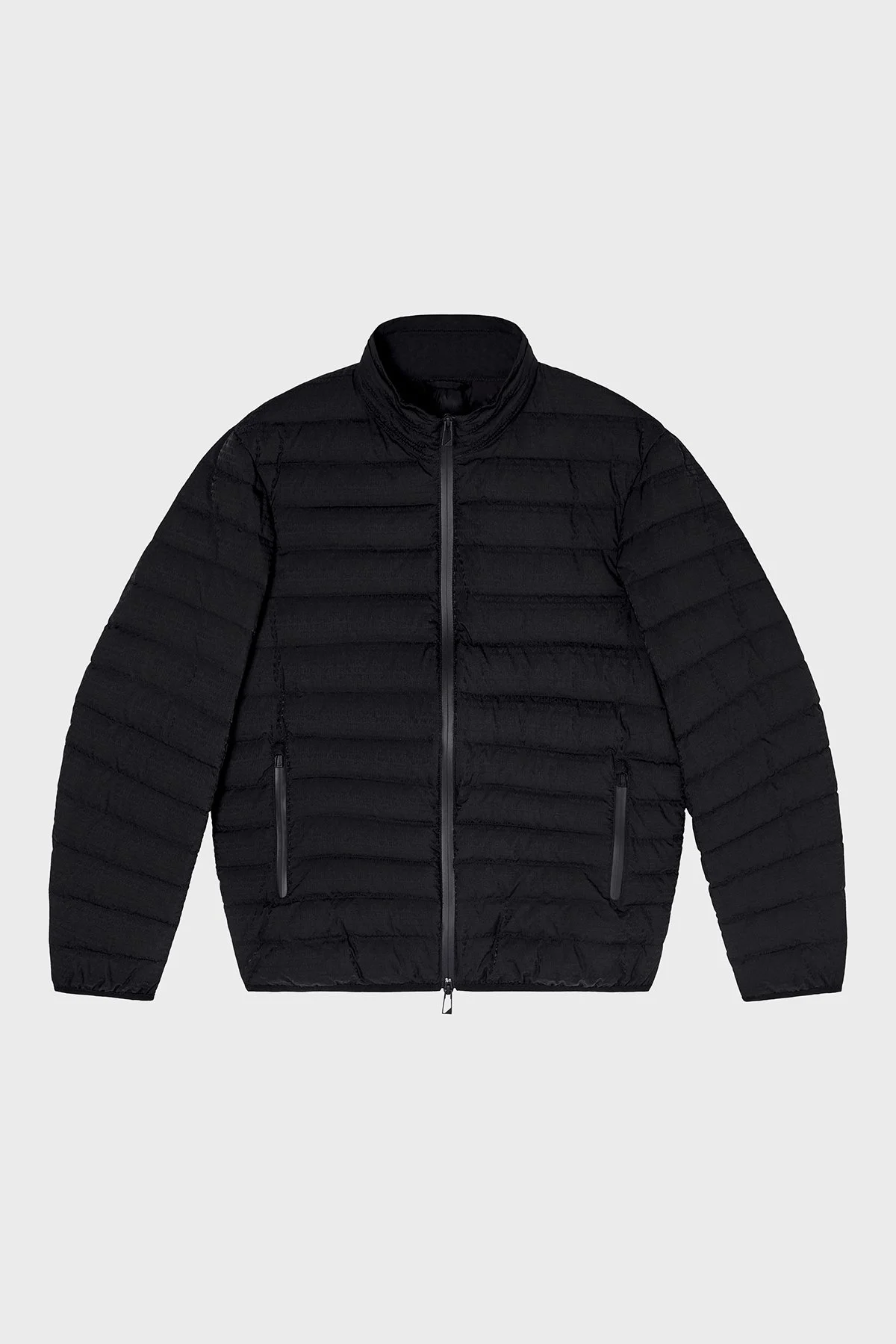 Emporio Armani Tamamı Logolu Dik Yaka Su İtici Erkek Mont EM004953 AF15384 UC001 Siyah - 5