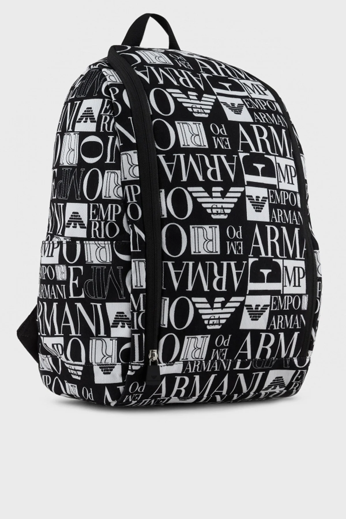 Emporio Armani Tamamı Logolu Fermuarlı Unisex Sırt Çantası 231782 2R913 13821 SİYAH - 3