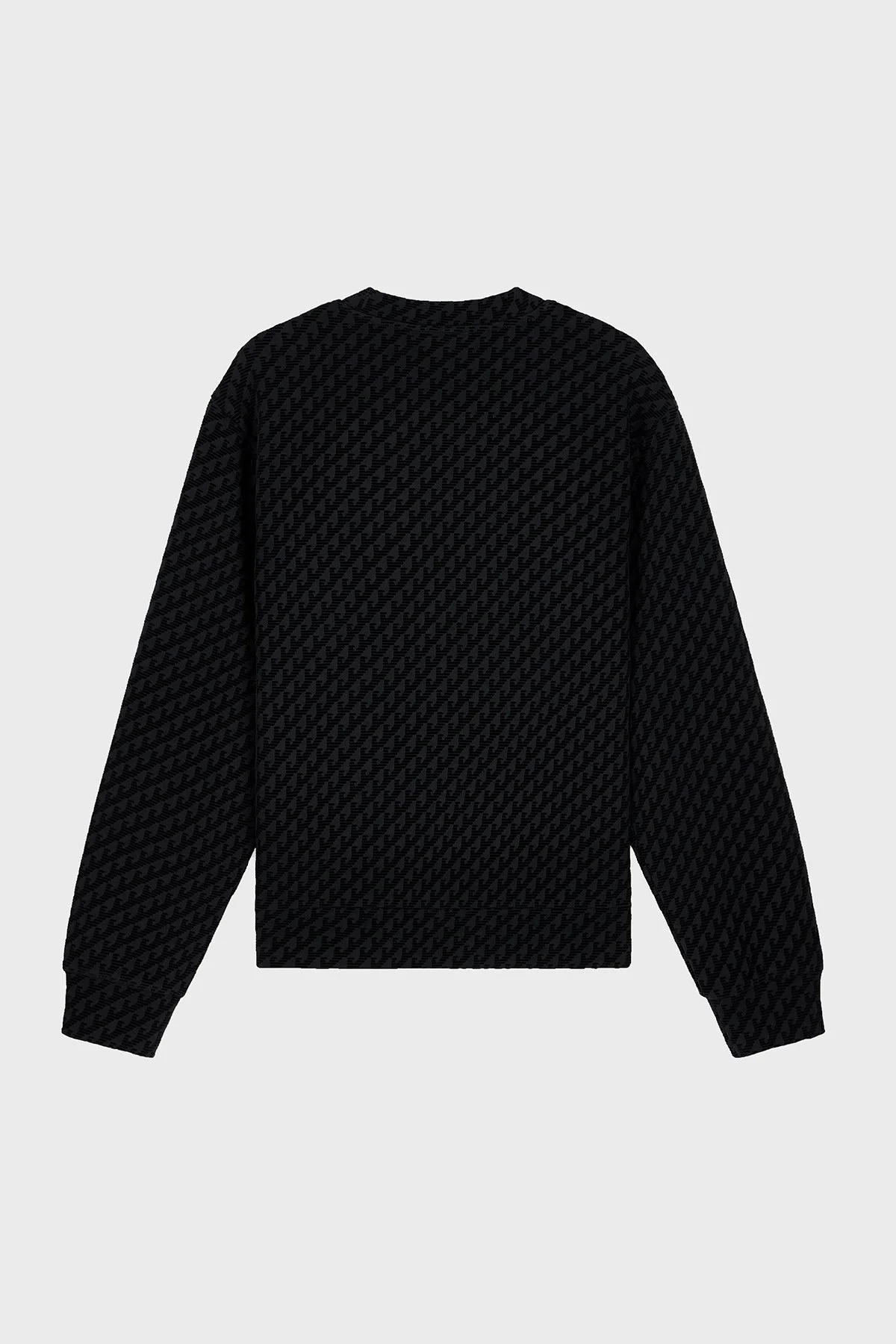Emporio Armani Tamamı Logolu Pamuklu Bisiklet Yaka Erkek Sweat EM006874 AF10013 FC375 Siyah - 7