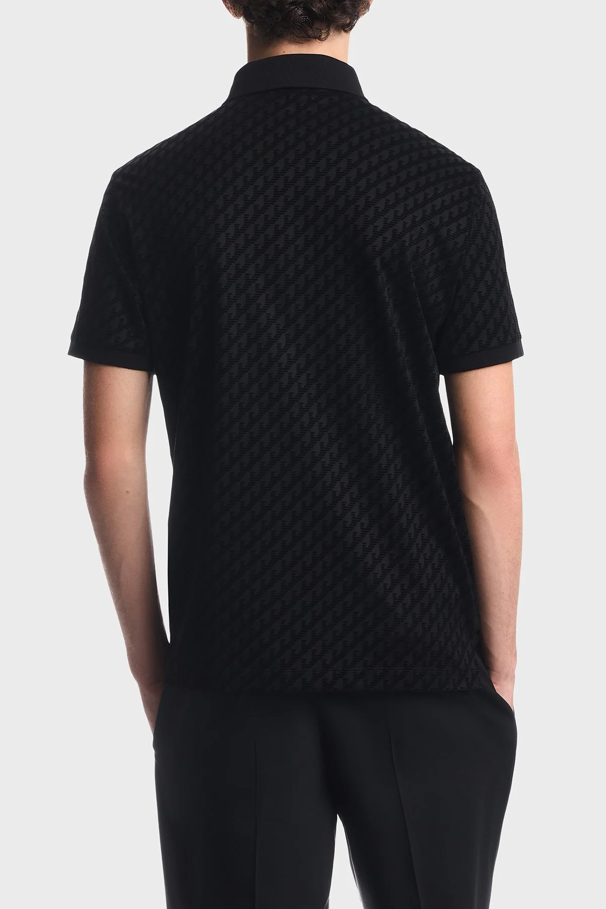 Emporio Armani Tamamı Logolu Regular Fit Düğmeli Erkek Polo EM007339 AF10017 FC375 Siyah - 3