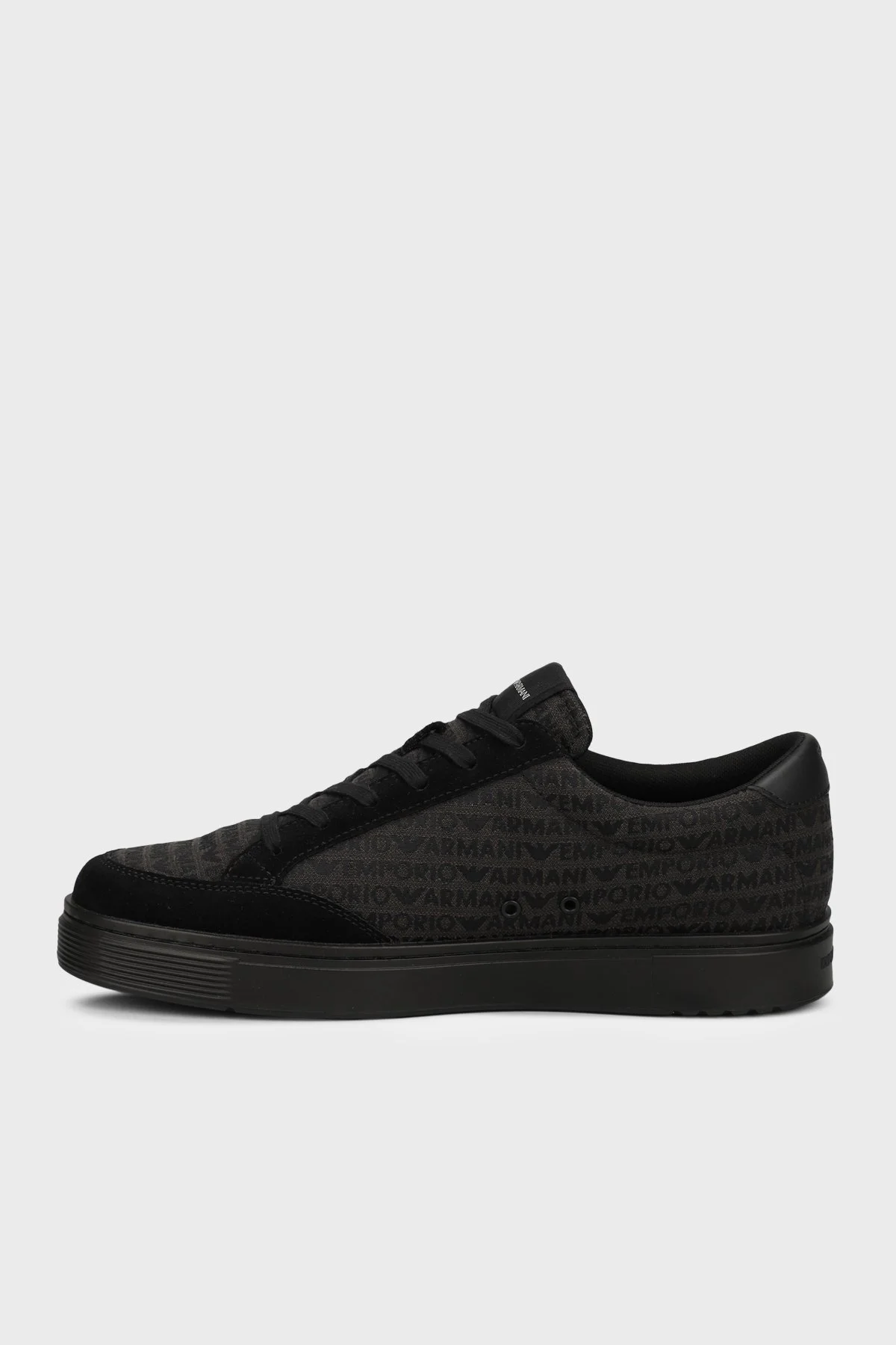 Emporio Armani Tamamı Logolu Sneaker Erkek Ayakkabı EM004782 AF24459 MC406 SİYAH - 2