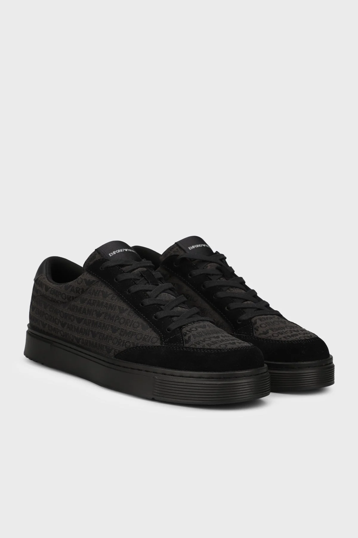 Emporio Armani Tamamı Logolu Sneaker Erkek Ayakkabı EM004782 AF24459 MC406 SİYAH - 3