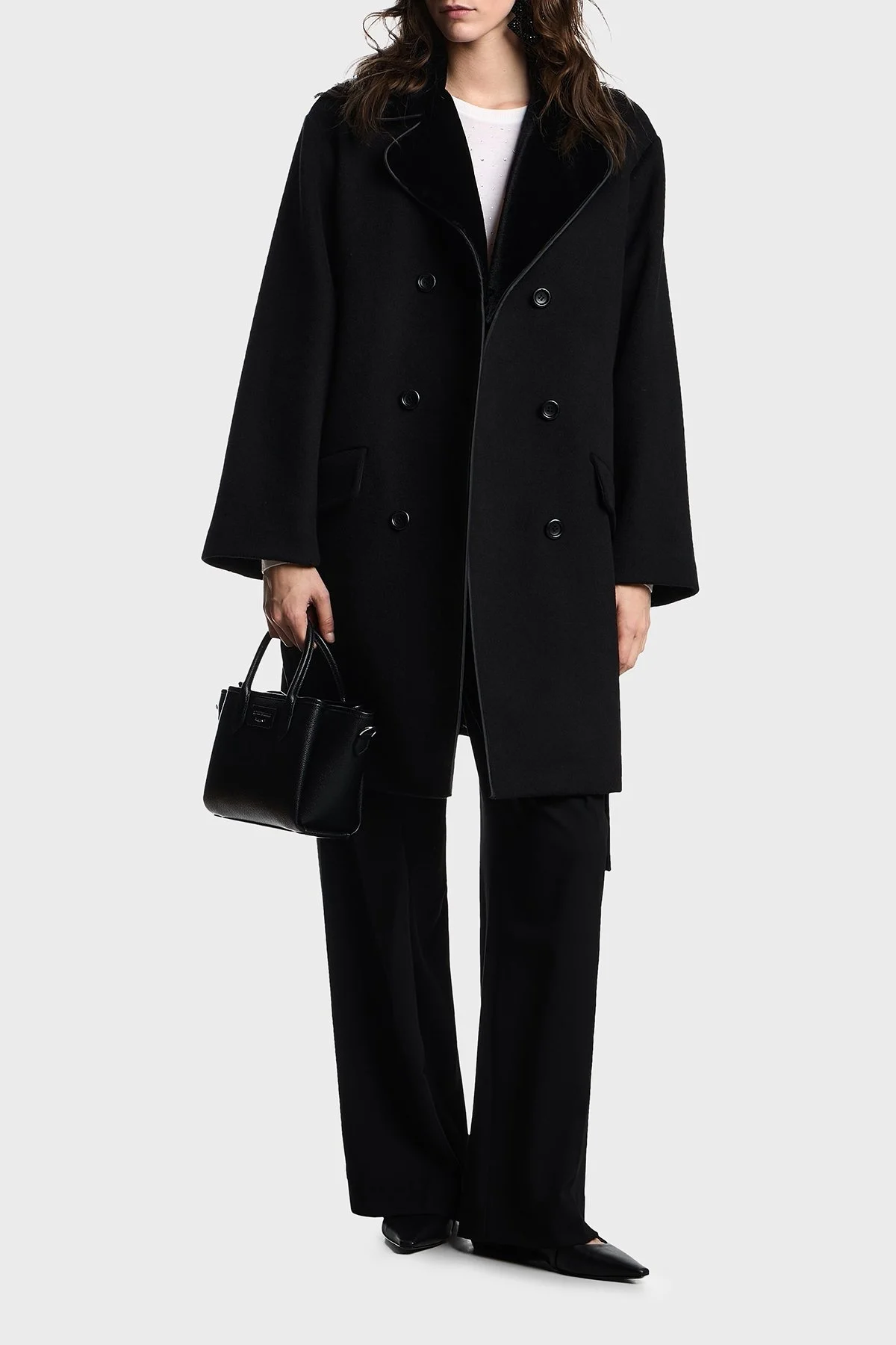 Emporio Armani Taşlı Logolu Yünlü Regular Fit Bisiklet Yaka Bayan Kazak EW001263 AF19176 F0015 BEYAZ - 2