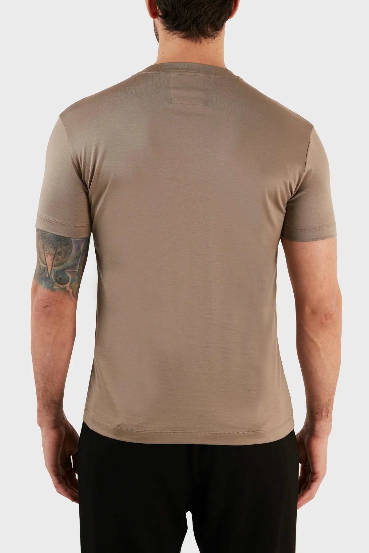 Emporio Armani V Yaka Regular Fit Erkek T Shirt 8N1TE7 1JUVZ 0137 BEJ - 5