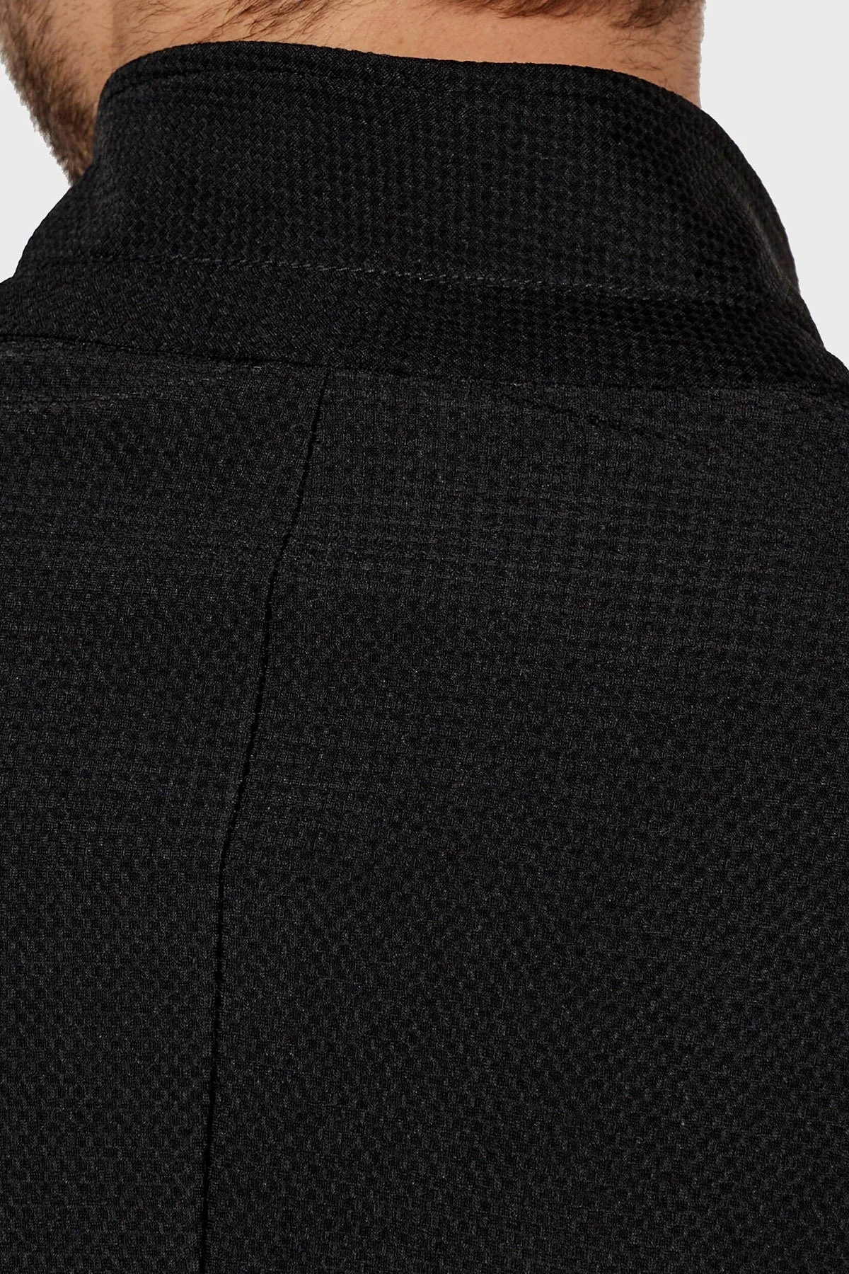 Emporio Armani Yırtmaçlı Slim Fit Mono Yaka Mikro Dokuma Erkek Ceket EM000142 TE11109 UC001 SİYAH - 14