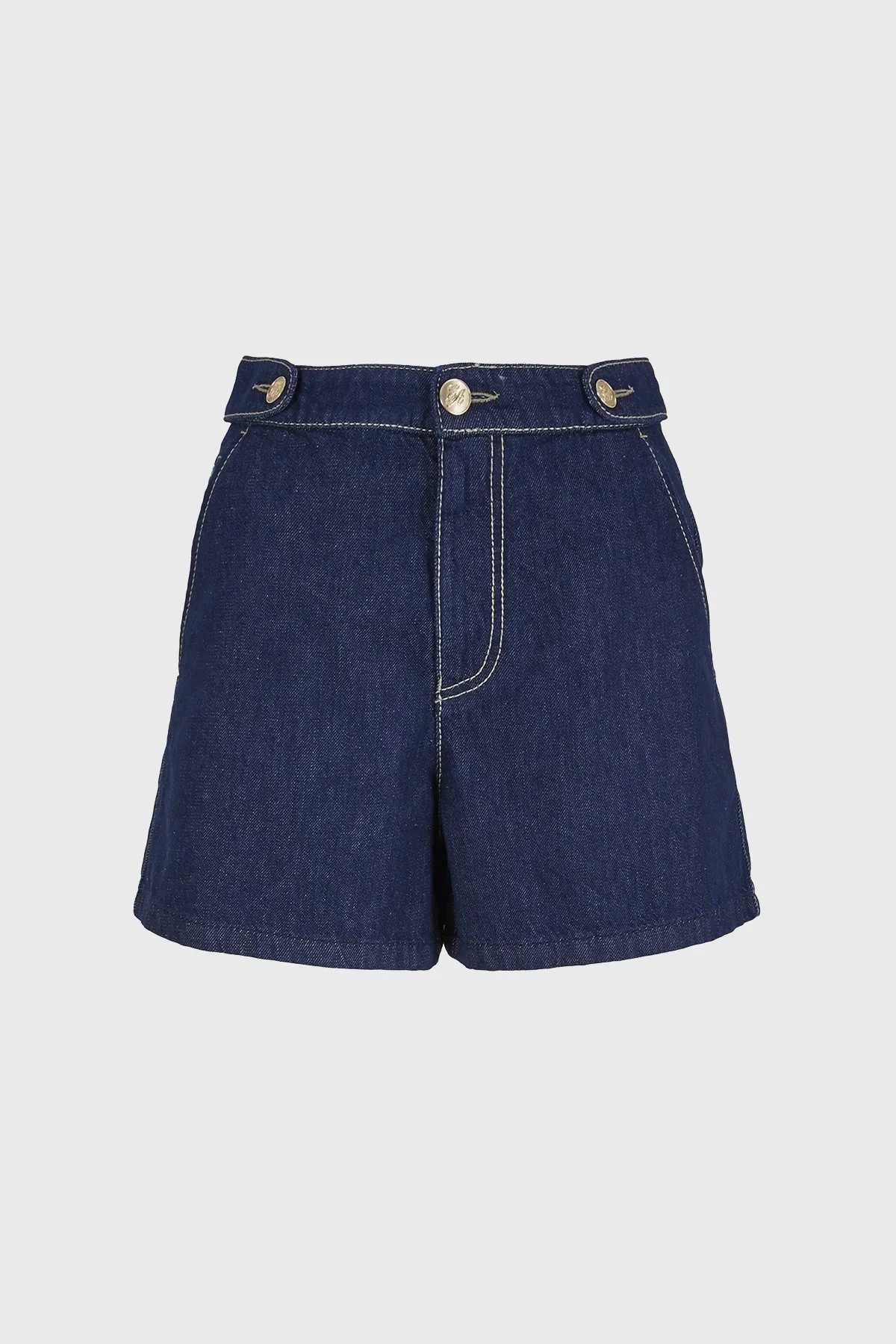 Emporio Armani Yüksek Bel Regular Fit Denim Bayan Short 3D2J6D 2DM1Z 0941 LACİVERT - 10