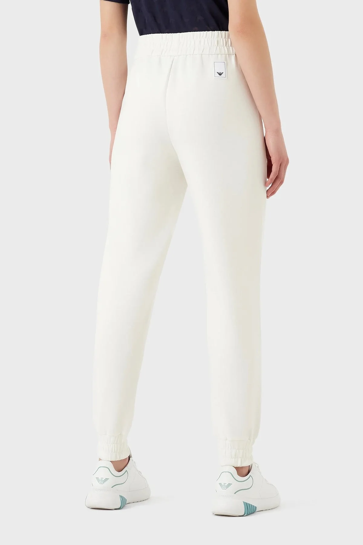 Emporio Armani Yüksek Bel Regular Fit Jogger Bayan Pantolon 3R2P7C 2JSEZ 0101 BEYAZ - 2