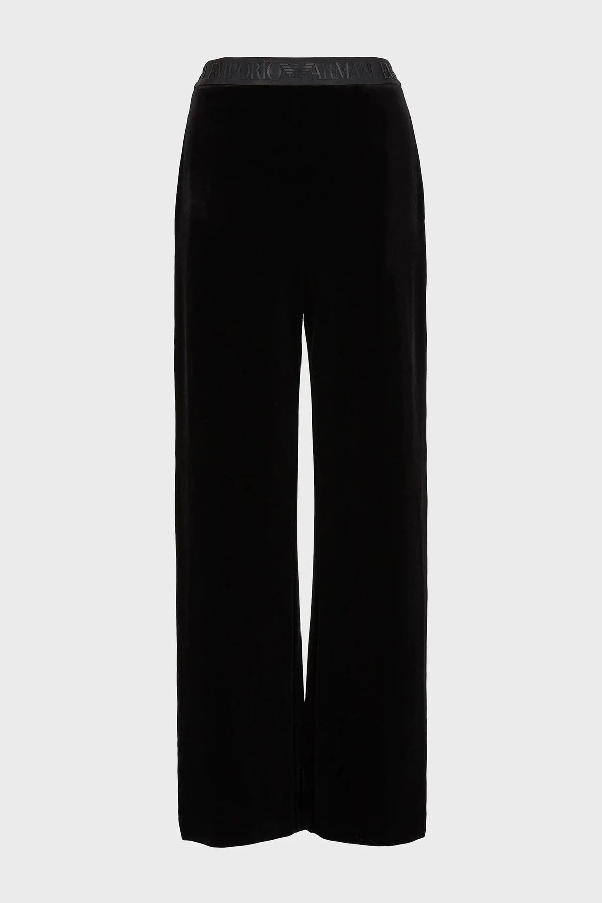 Emporio Armani Yüksek Bel Şönil Palazzo Bayan Pantolon 6R2P6D 2JVZZ 0999 SİYAH - 6