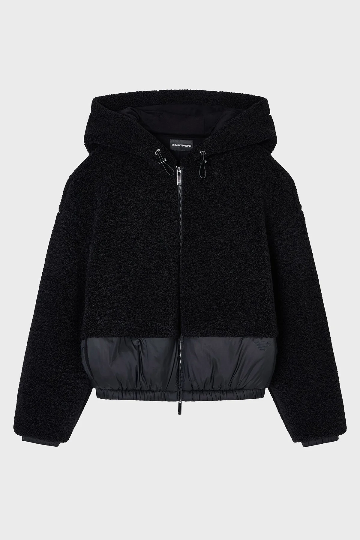 Emporio Armani Yumuşak Dokulu Regular Fit Kapüşonlu Kadın Mont EW001371 AF16465 UC001 SİYAH - 5