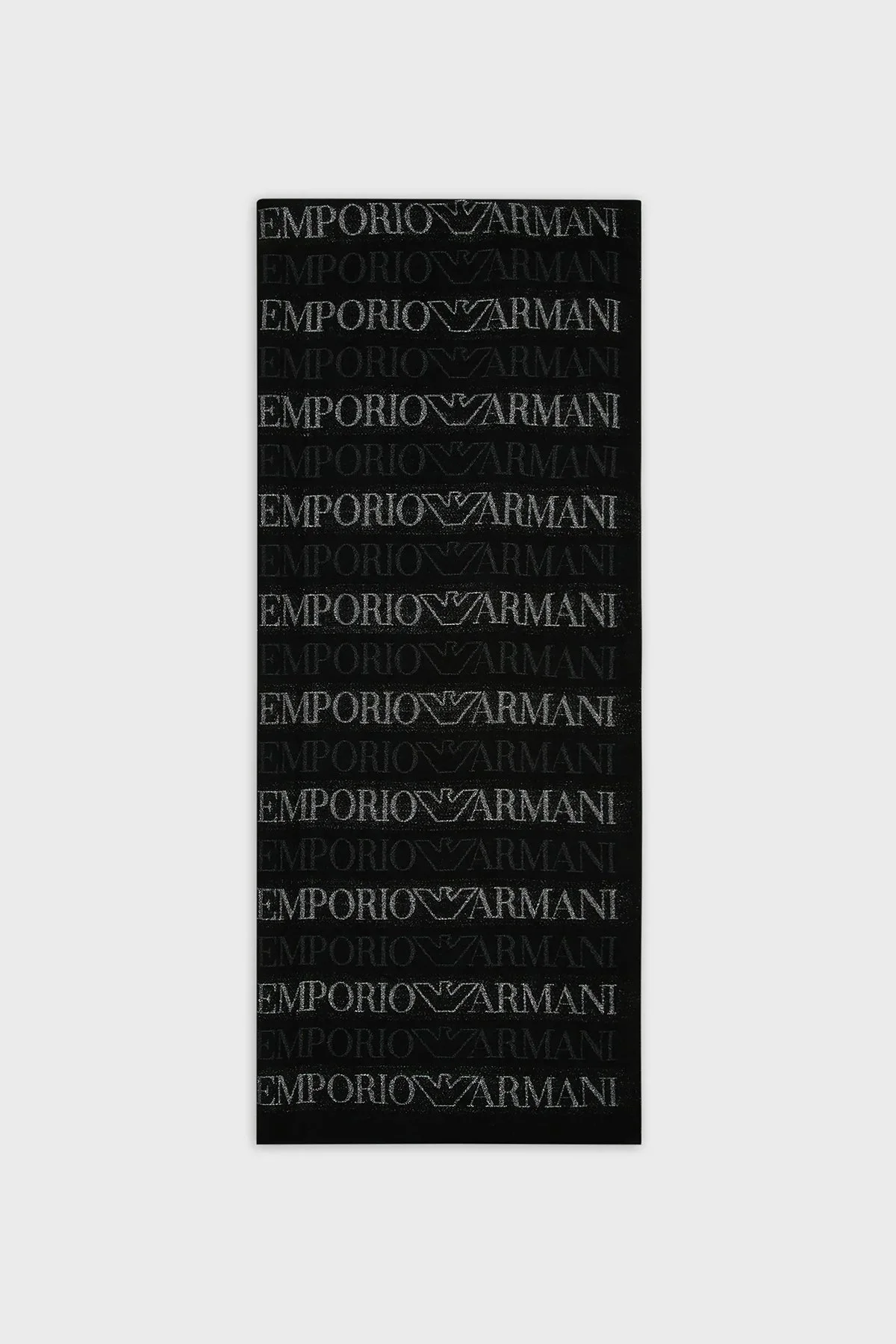 Emporio Armani Yün Karışımlı 74 x 180 cm Unisex Şal 635271 3F309 00020 SİYAH - 1