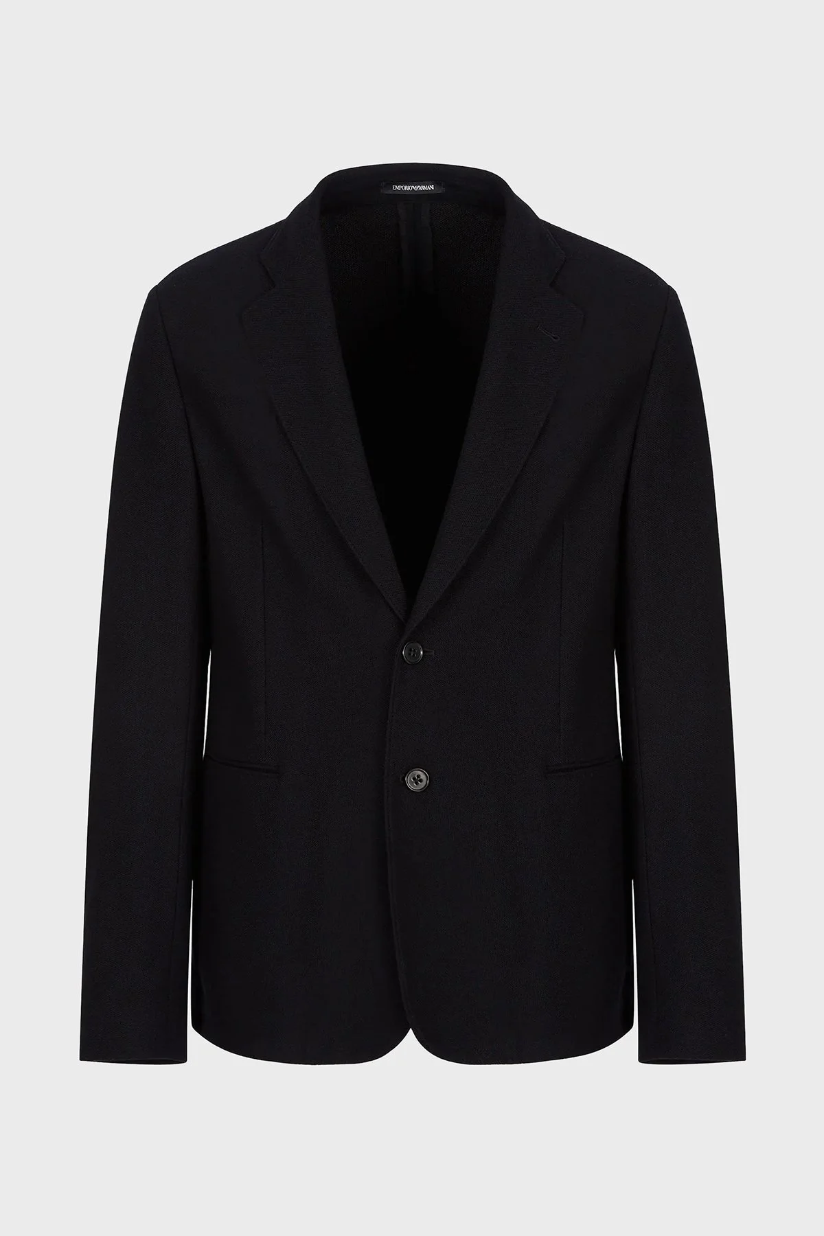 Emporio Armani Yün Karışımlı Çift Cepli Mono Yaka Regular Fit Erkek Ceket H31G37 C1055 999 SİYAH - 8