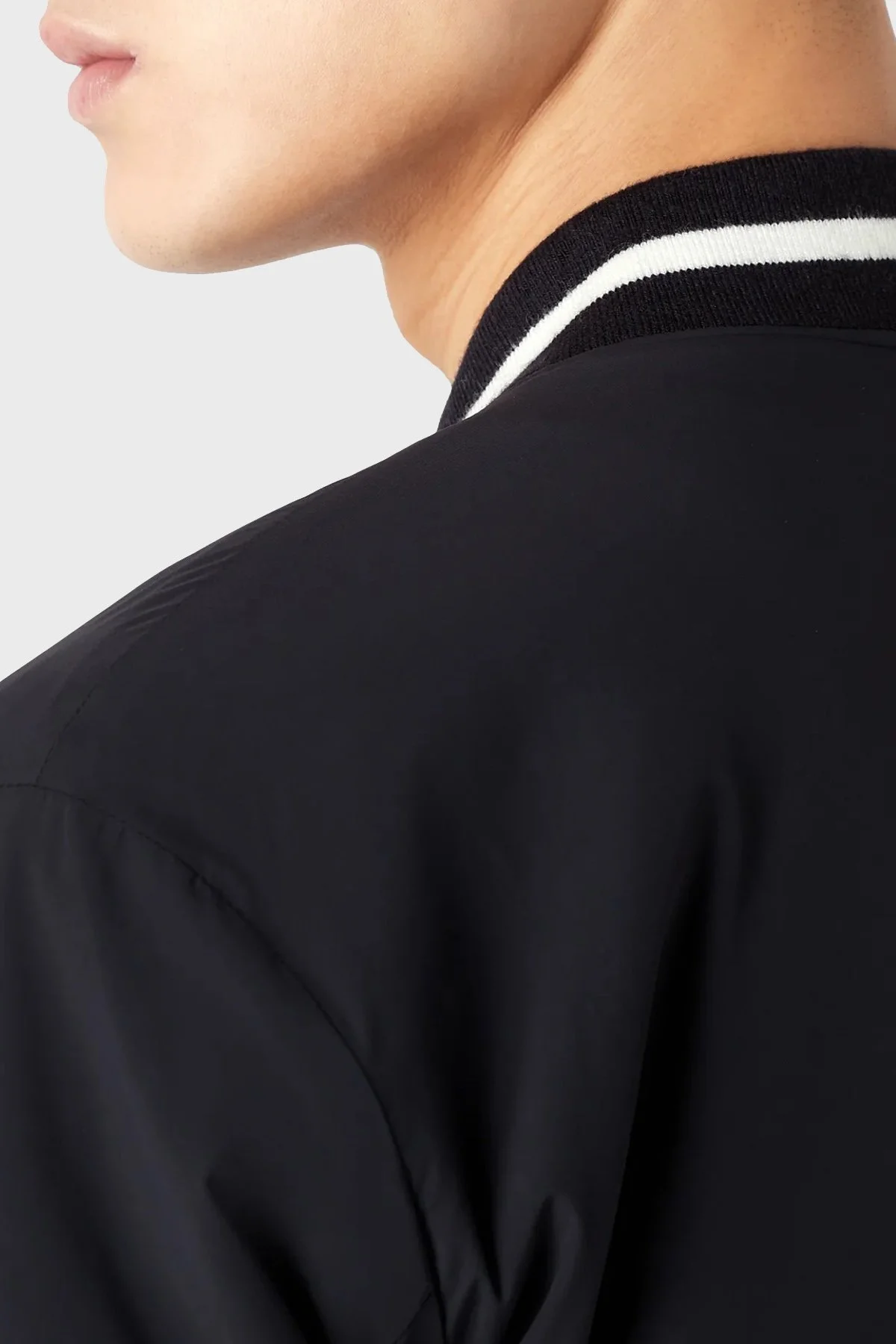 Emporio Armani Yün Karışımlı Fermuarlı Çift Taraflı Blazer Erkek Ceket 6R1G74 1NFVZ 0920 LACİVERT - 3