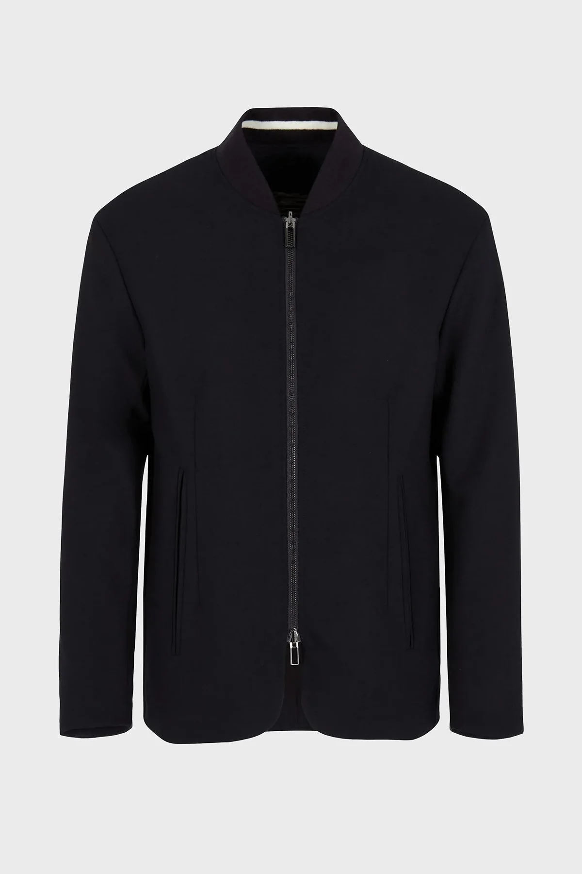 Emporio Armani Yün Karışımlı Fermuarlı Çift Taraflı Blazer Erkek Ceket 6R1G74 1NFVZ 0920 LACİVERT - 4