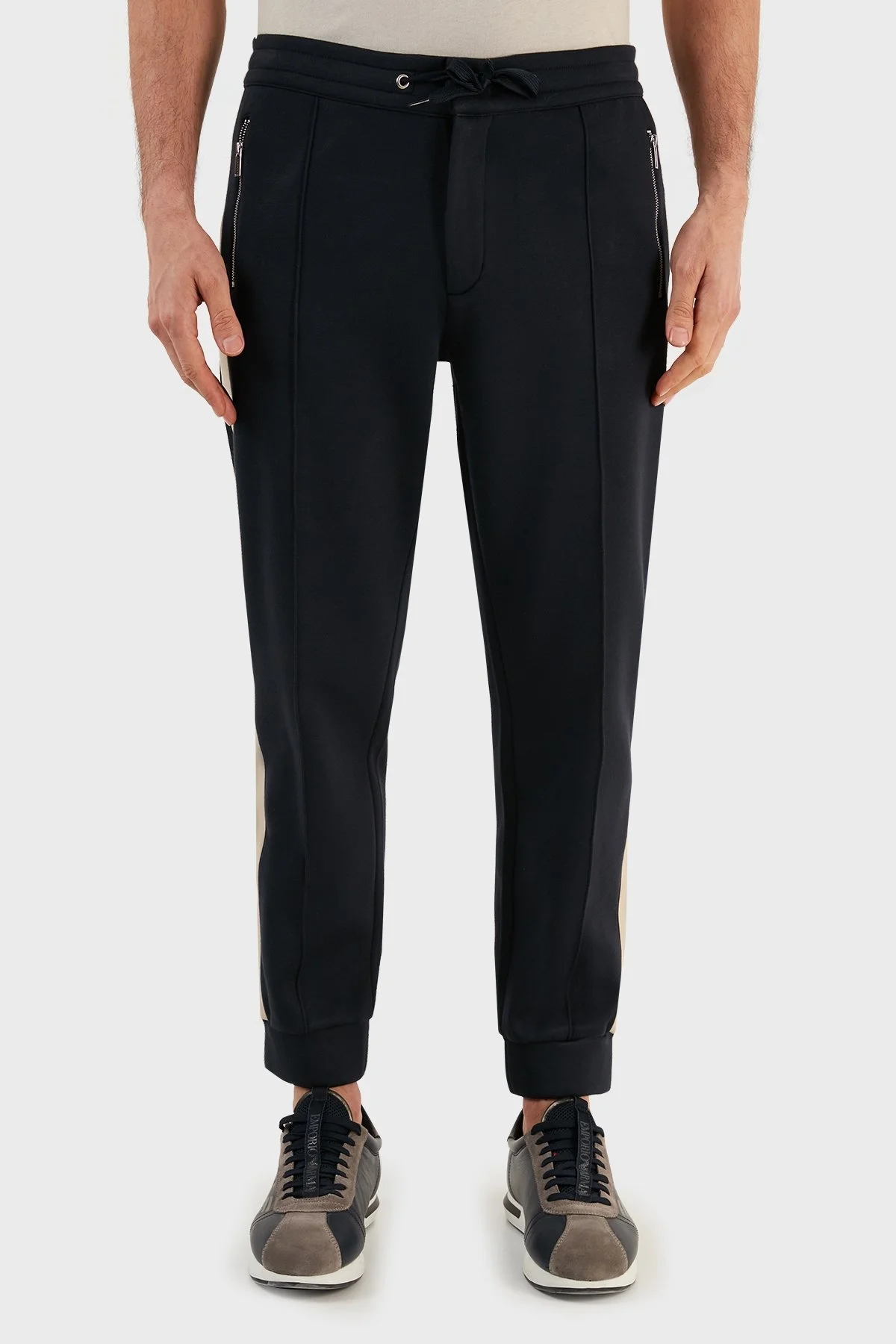 Emporio Armani Yün Karışımlı Regular Fit Jogger Spor Erkek Pantolon 6L1P90 1JRHZ 0920 LACİVERT - 2