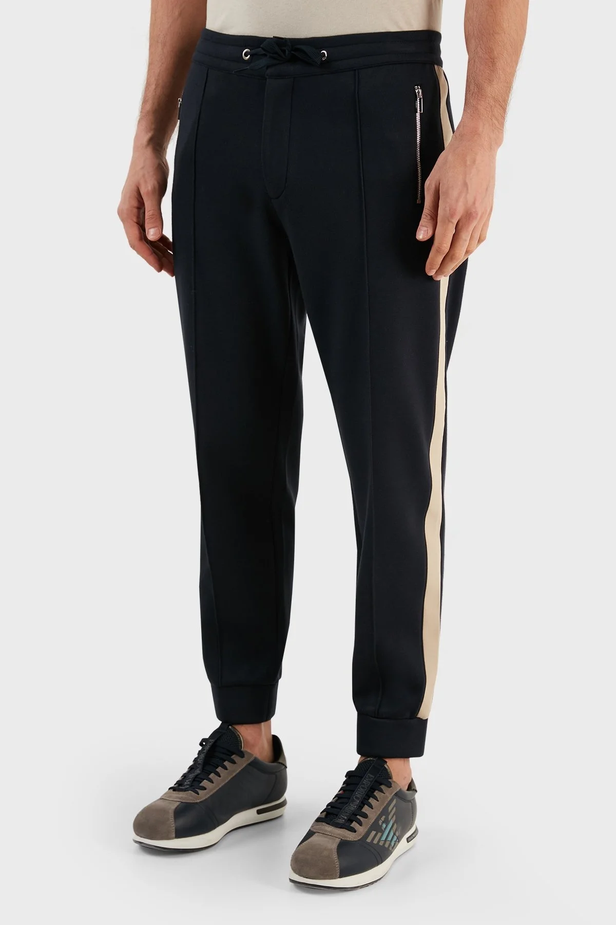 Emporio Armani Yün Karışımlı Regular Fit Jogger Spor Erkek Pantolon 6L1P90 1JRHZ 0920 LACİVERT - 3