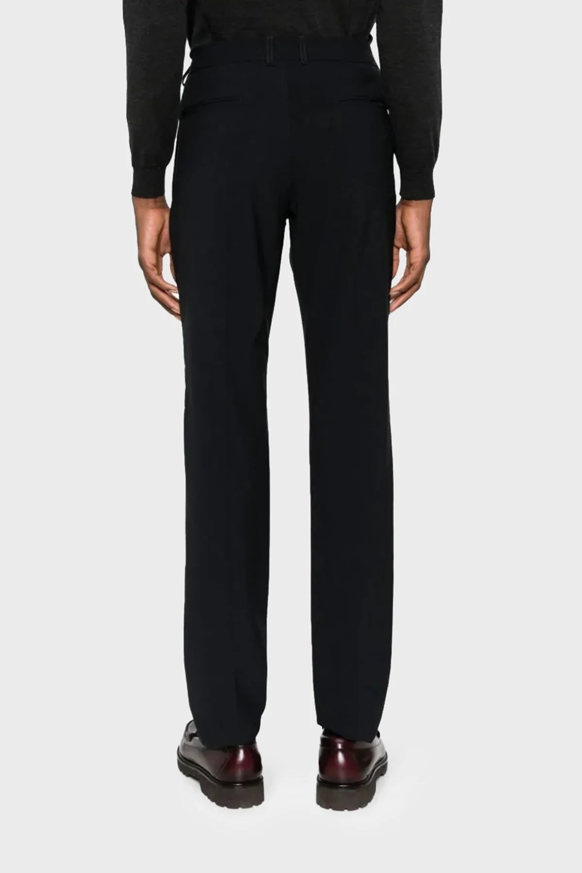 Emporio Armani Yün Karışımlı Skinny-Cut Erkek Pantolon H41P68 01506 922 LACİVERT - 7