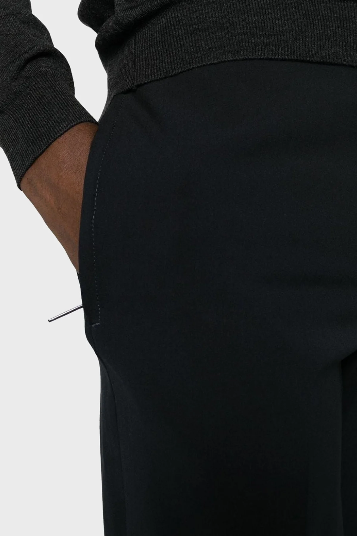 Emporio Armani Yün Karışımlı Skinny-Cut Erkek Pantolon H41P68 01506 922 LACİVERT - 8