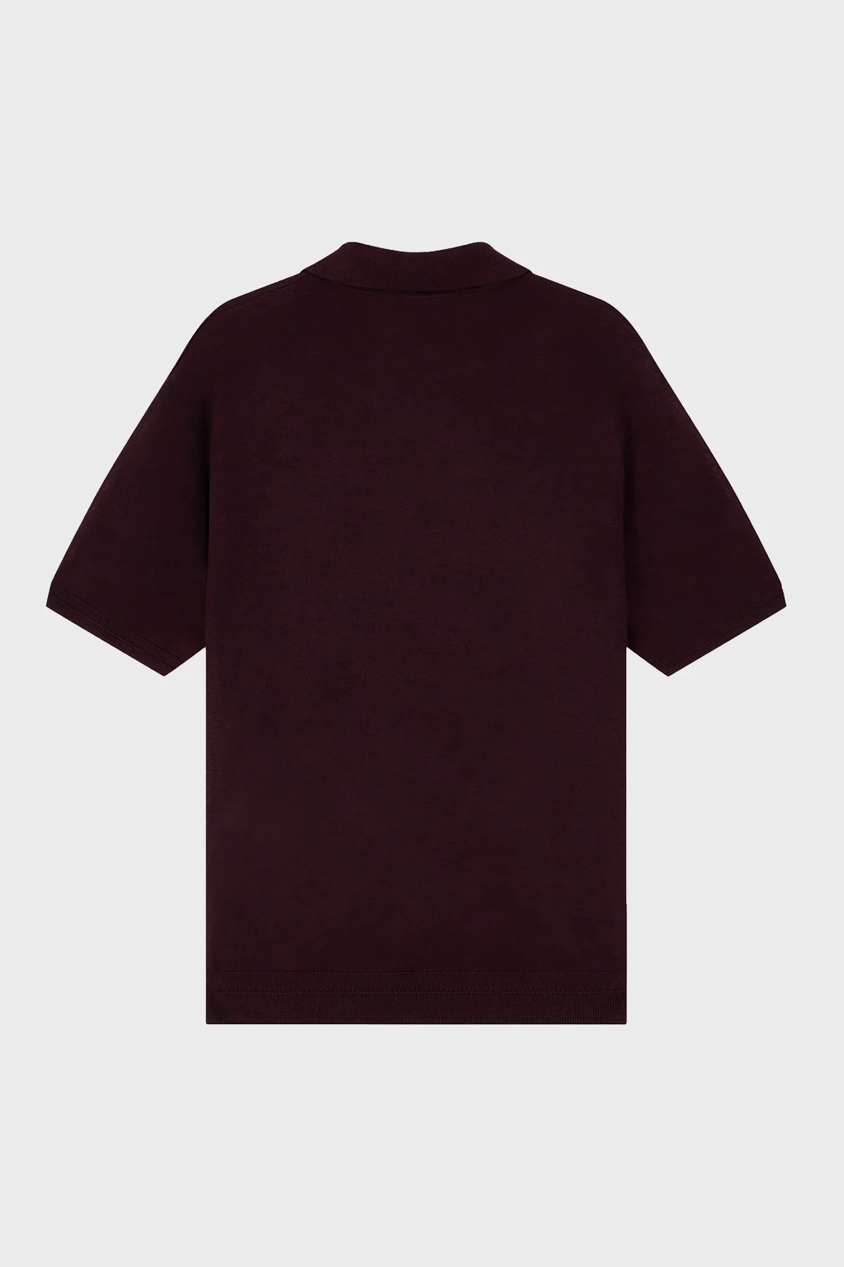 Emporio Armani Yün ve İpek Karışımlı Kısa Kollu Erkek Polo EM006444 AF29802 UA331 Bordo - 7