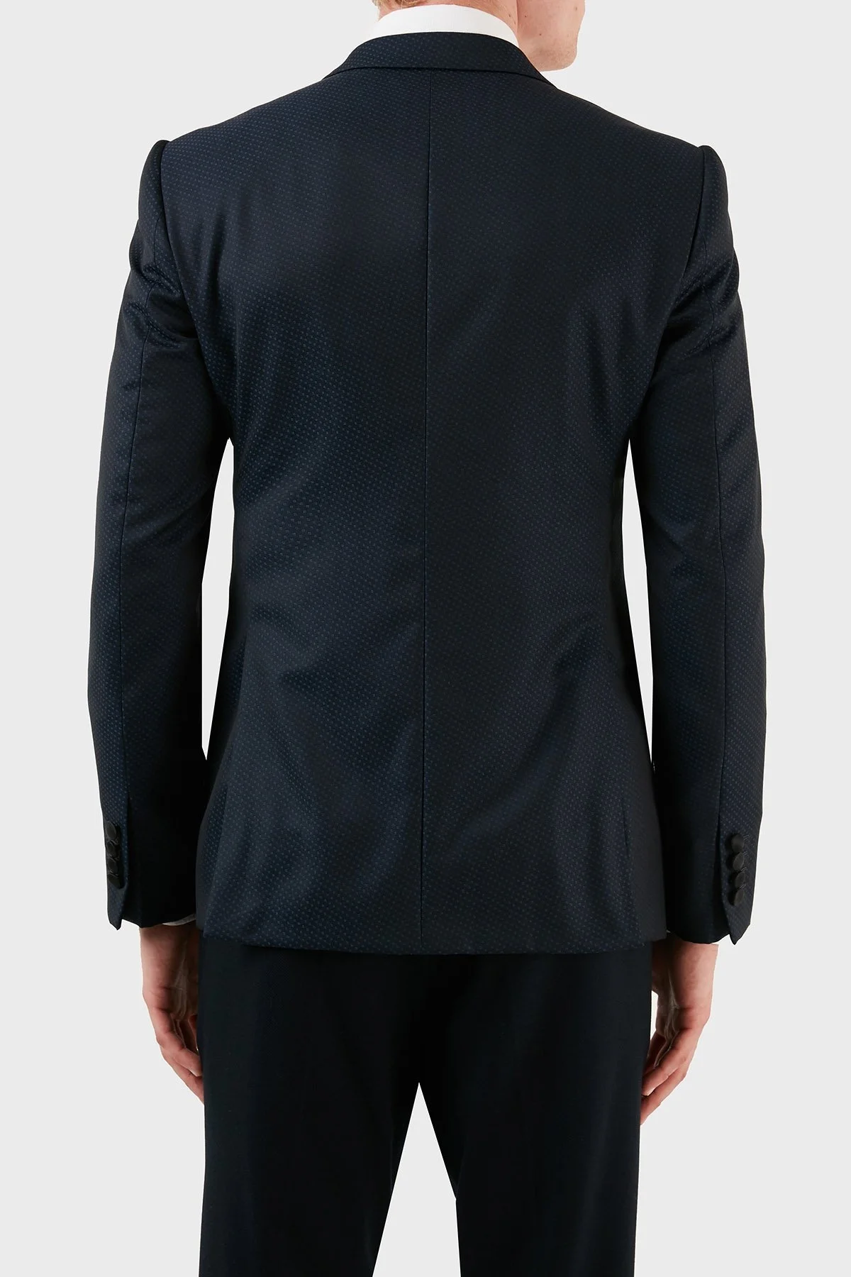 Emporio Armani Yün ve İpek Karışımlı Klasik Erkek Ceket ZOXW1GMO0W1835922 LACİVERT - 8