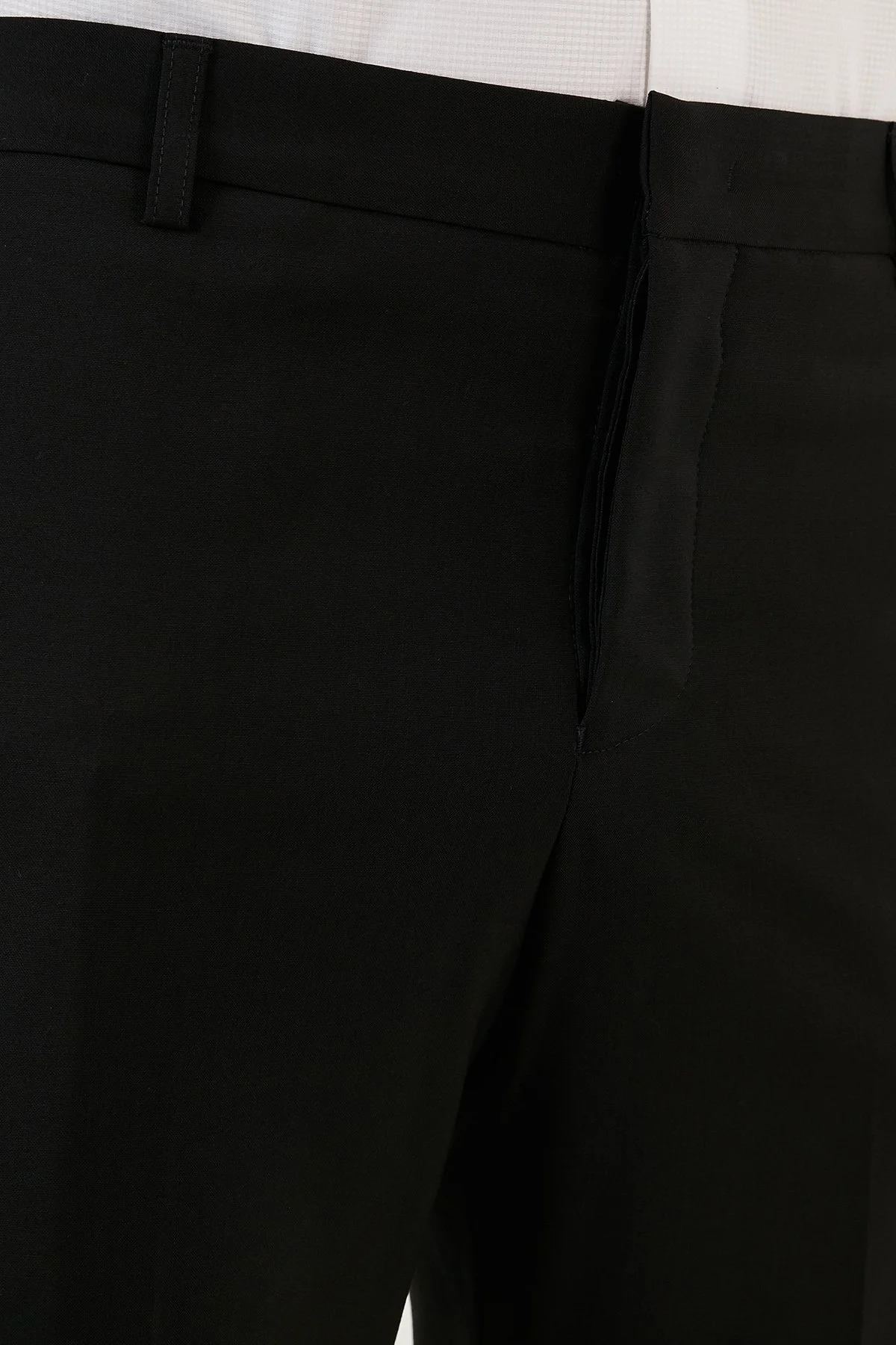 Emporio Armani Yünlü Normal Bel Regular Fit Chino Erkek Pantolon H31P68 01504 999 SİYAH - 5