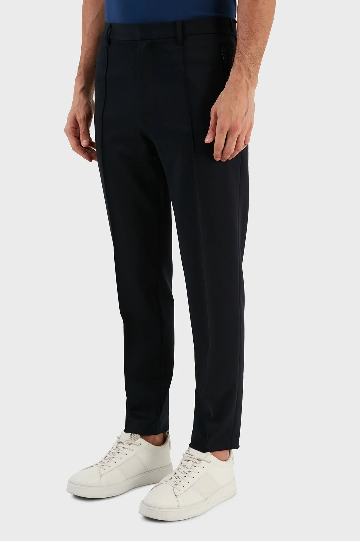 Emporio Armani Yünlü Normal Bel Regular Fit Erkek Pantolon 6L1P86 1JHQZ 0920 LACİVERT - 3