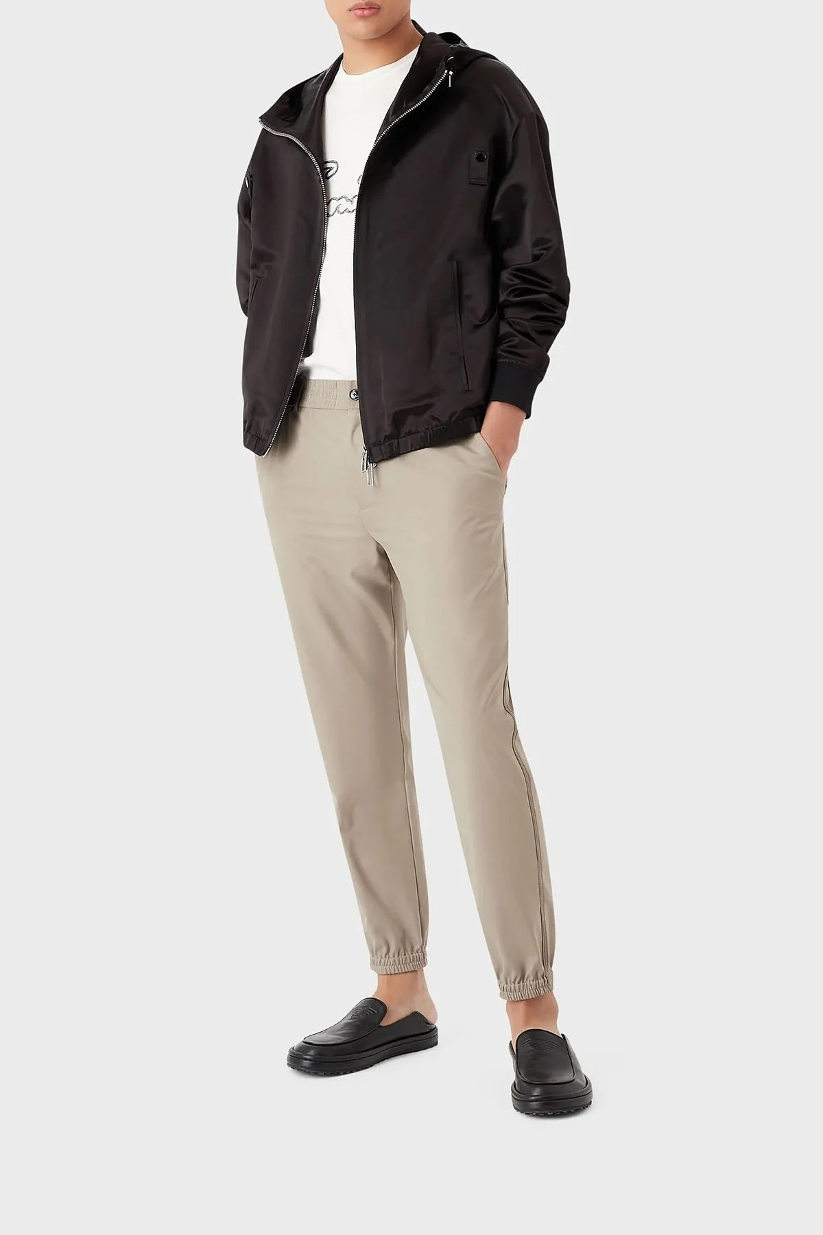 Emporio Armani Yünlü Normal Bel Regular Fit Jogger Erkek Pantolon 3R1PC0 1NRBZ 0144 TOPRAK - 3