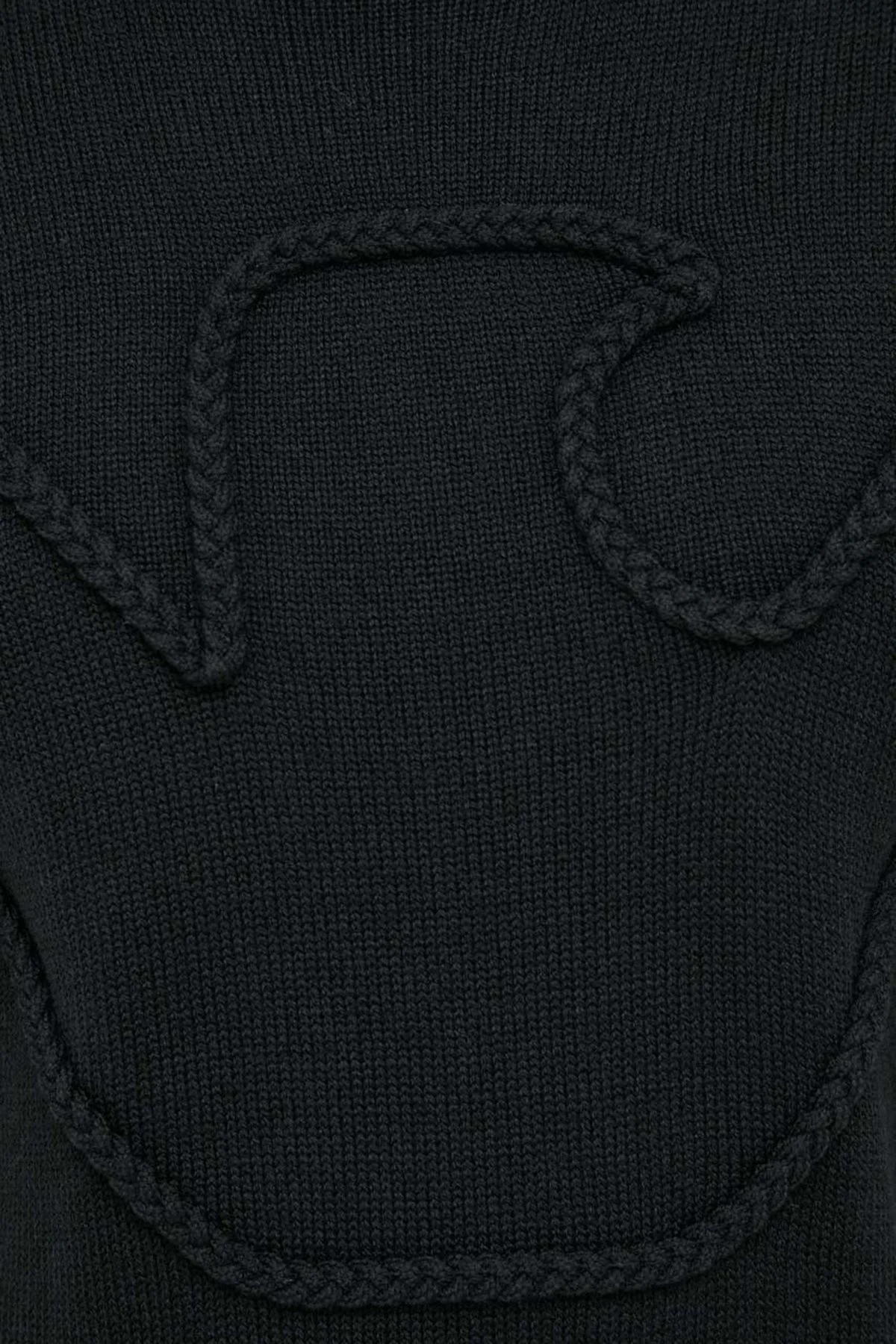 Emporio Armani Yünlü Örgü Logolu Bisiklet Yaka Regular Fit Erkek Kazak 6R1MXP 1MMAZ F087 SİYAH - 5