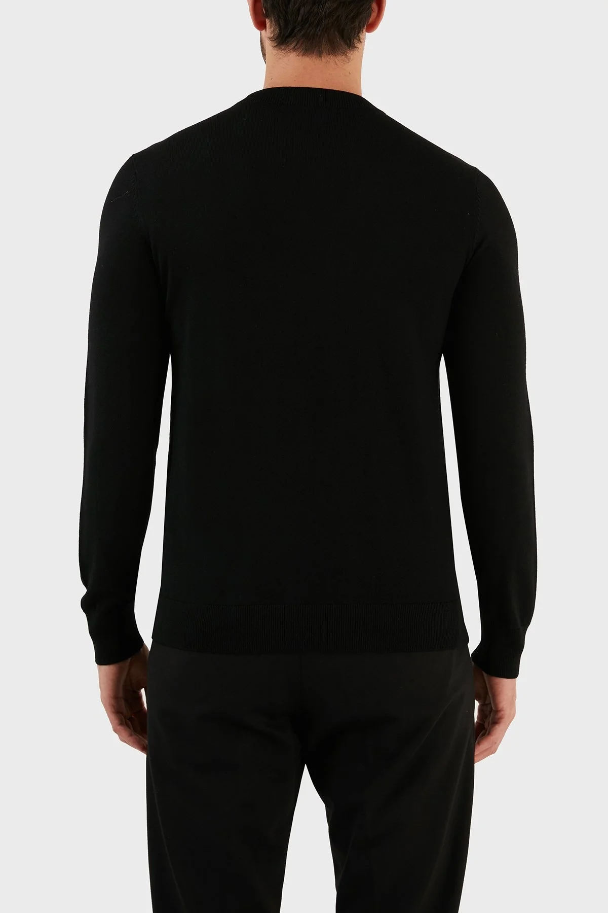 Emporio Armani Yünlü Regular Fit Bisiklet Yaka Erkek Kazak 6L1MXJ 1MBPZ 0999 SİYAH - 6