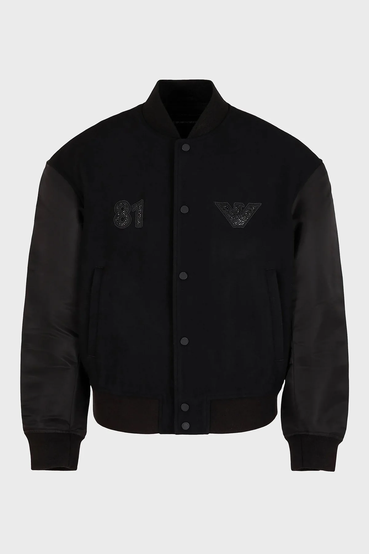 Emporio Armani Yünlü Regular Fit Bomber Erkek Mont 3D1BD9 1NHNZ 0999 SİYAH - 6