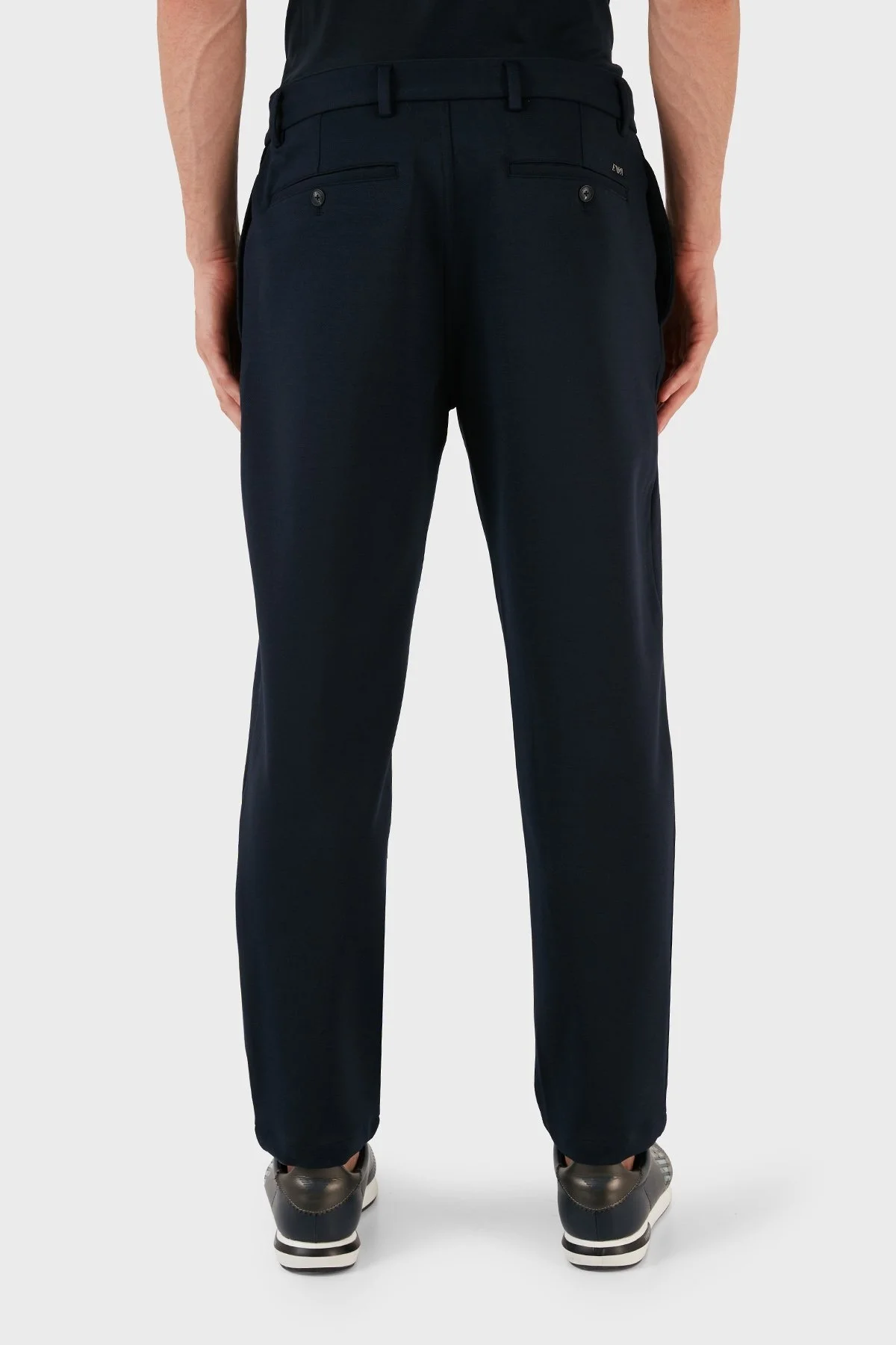 Emporio Armani Yünlü Regular Fit Chino Erkek Pantolon 6R1P62 1JOBZ 09B3 LACİVERT - 8
