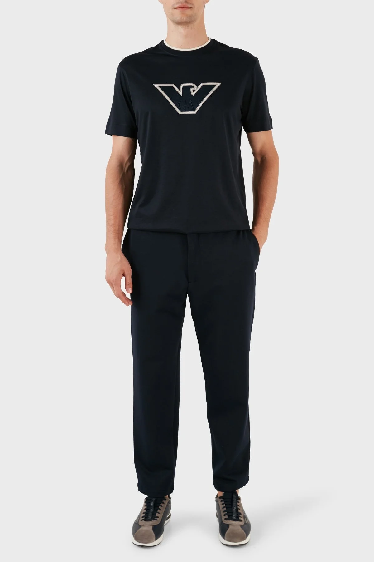 Emporio Armani Yünlü Regular Fit Chino Erkek Pantolon 6R1P62 1JOBZ 09B3 LACİVERT - 9