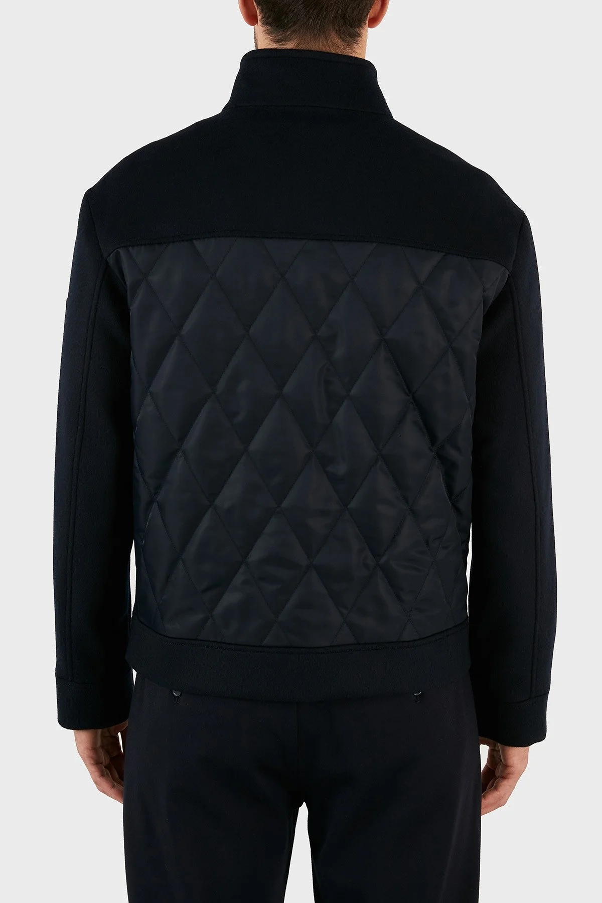 Emporio Armani Yünlü Regular Fit Fermuarlı Dik Yaka Erkek Mont H31R42 C1452 922 LACİVERT - 7