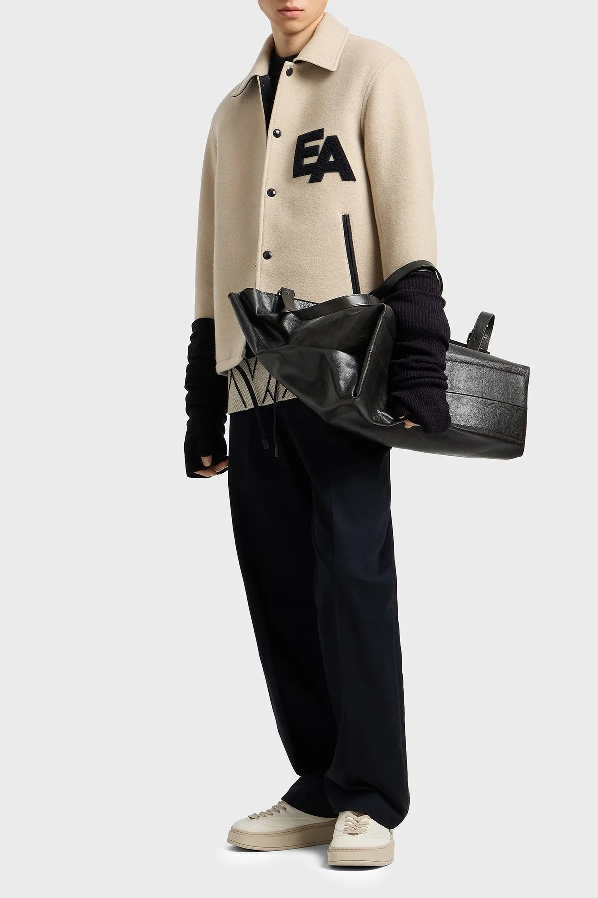 Emporio Armani Yünlü Regular Fit Klasik Yaka Astarlı Erkek Ceket EM003125 AF17330 U1156 BEJ - 2